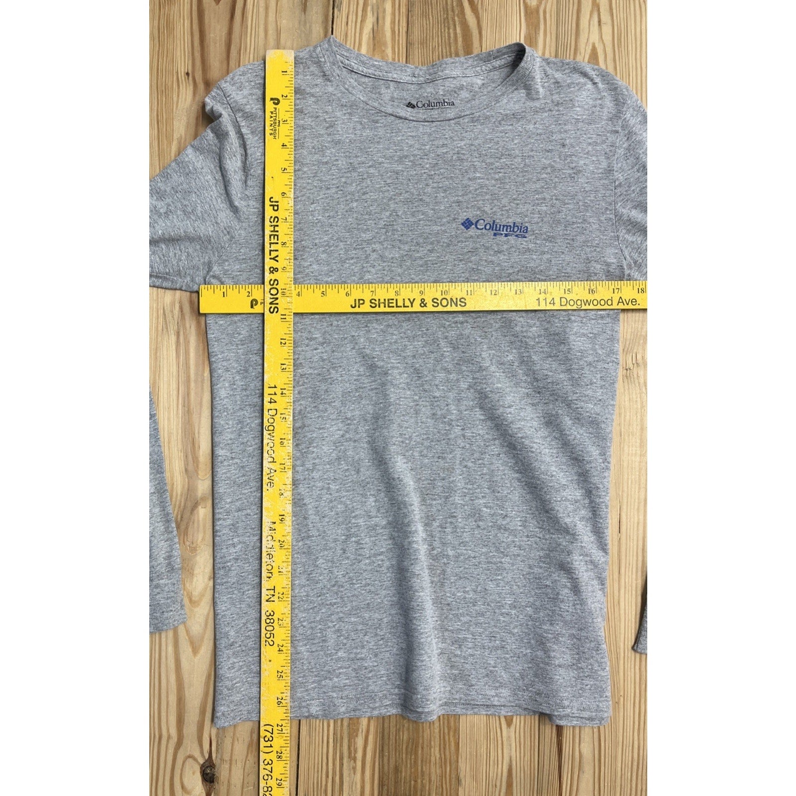 Columbia Pfg Men’s Small Casual Gray Long Sleeve T-Shirt