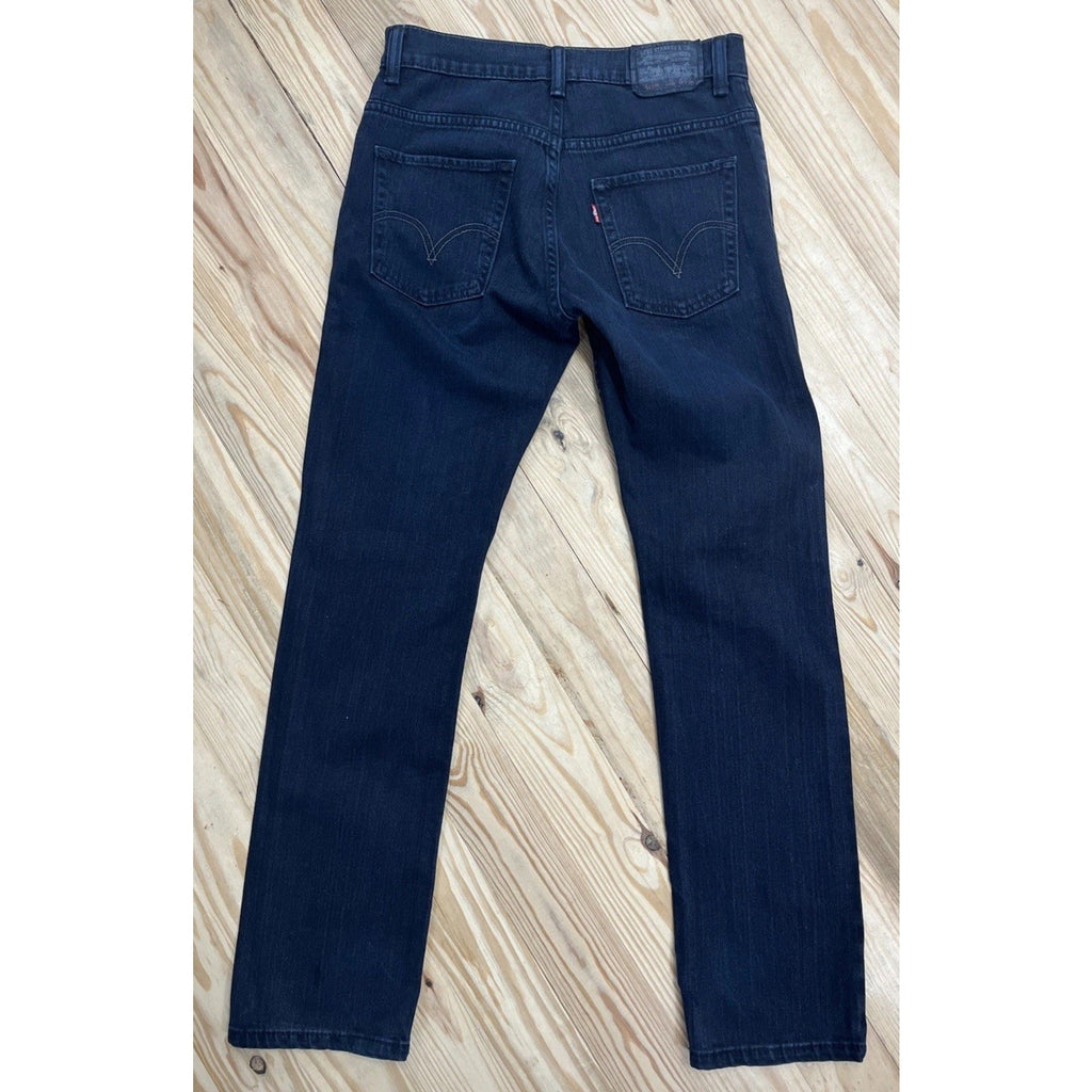 Levi's 511 Jeans Mens 28x38 Slim Fit Black Indigo Fits