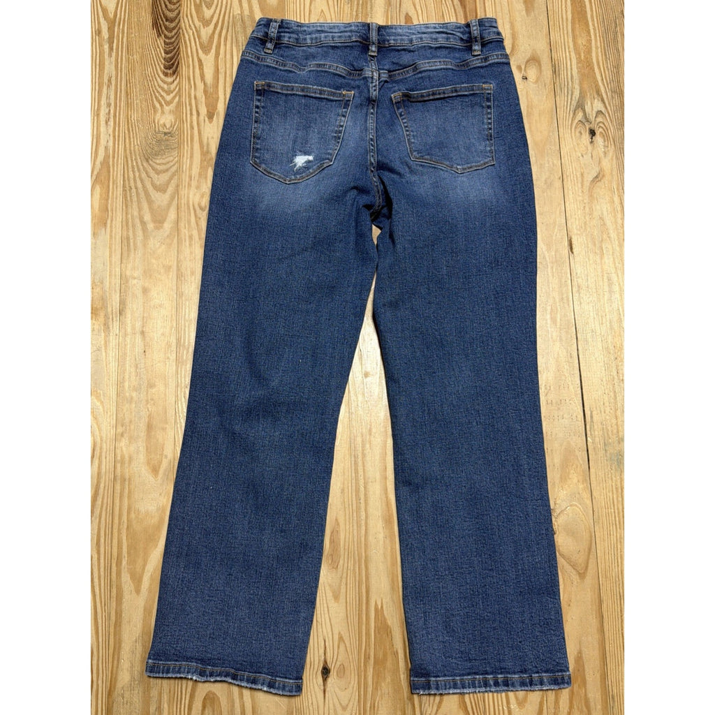 Denim Jeans Bohme Size 28 Girlfriend Blue Ankle High Rise Med Wash