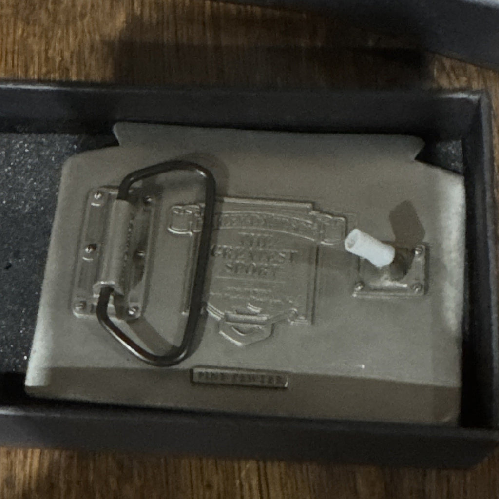 Harley-Davidson 1931 Motorcycling Greatest Sport Fine Pewter Belt Buckle NIB