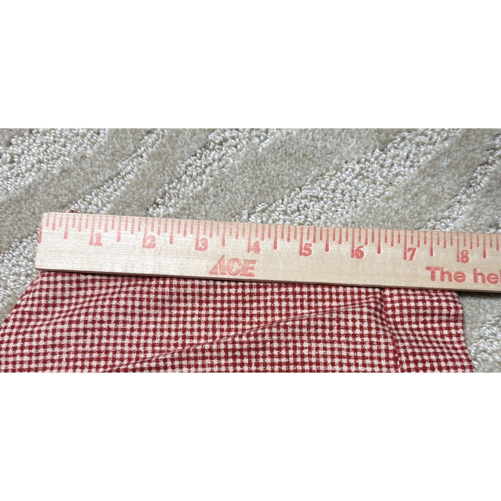 Vintage 80s Heirloom High Rise Mom Shorts Red Houndstooth Made In USA 12 30x8