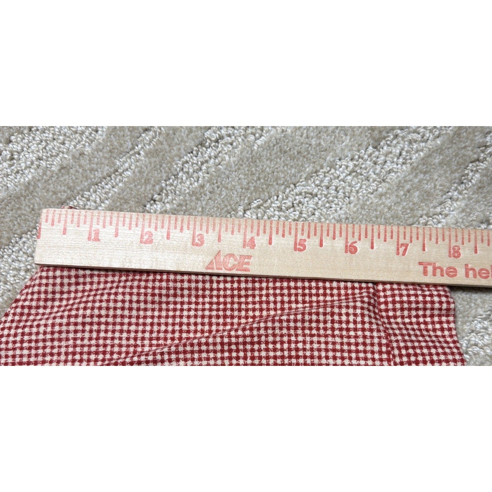 Vintage 80s Heirloom High Rise Mom Shorts Red Houndstooth Made In USA 12 30x8