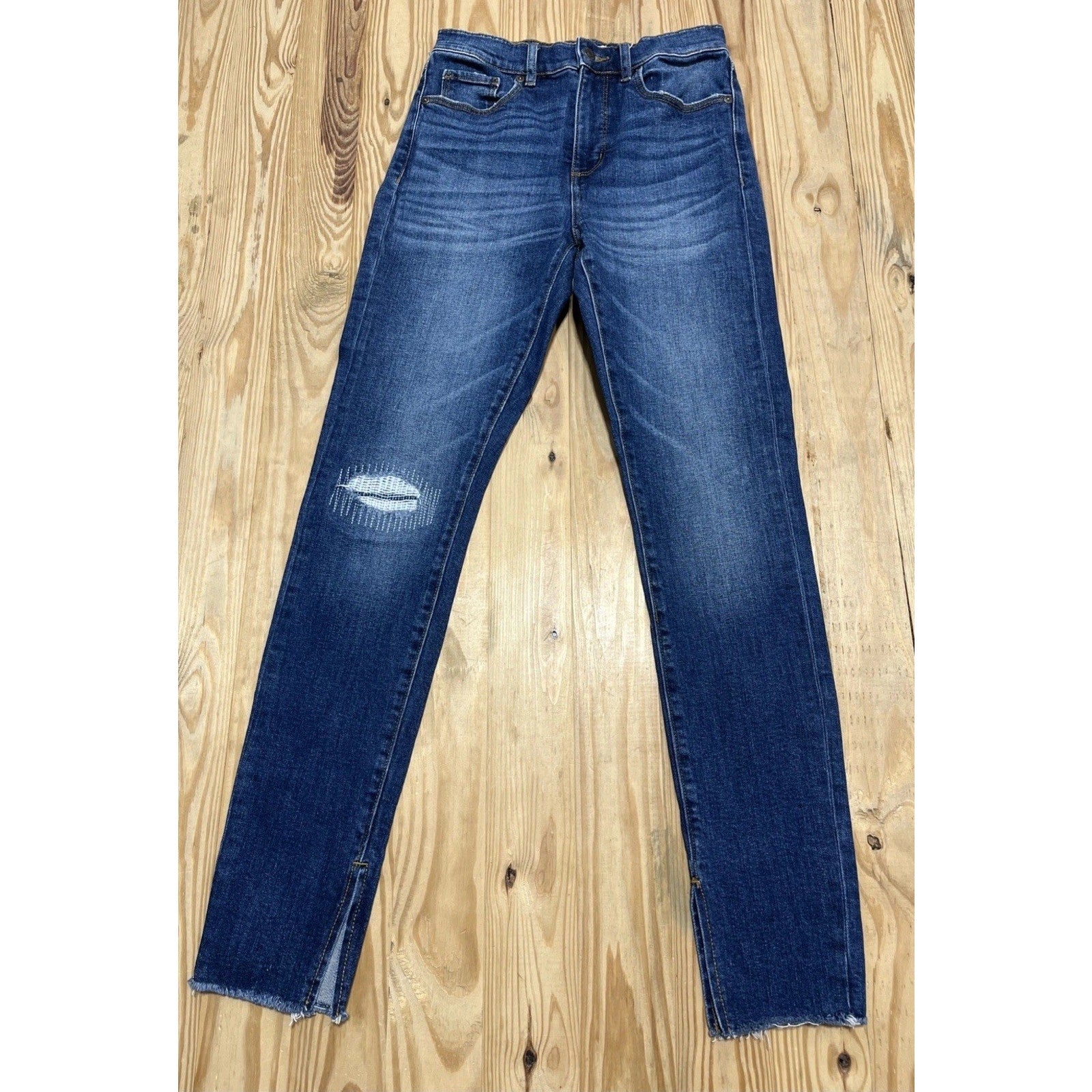 Loft Curvy Ankle Slit Fresh Cut High Rise The Skinny Jeans Size 2/26
