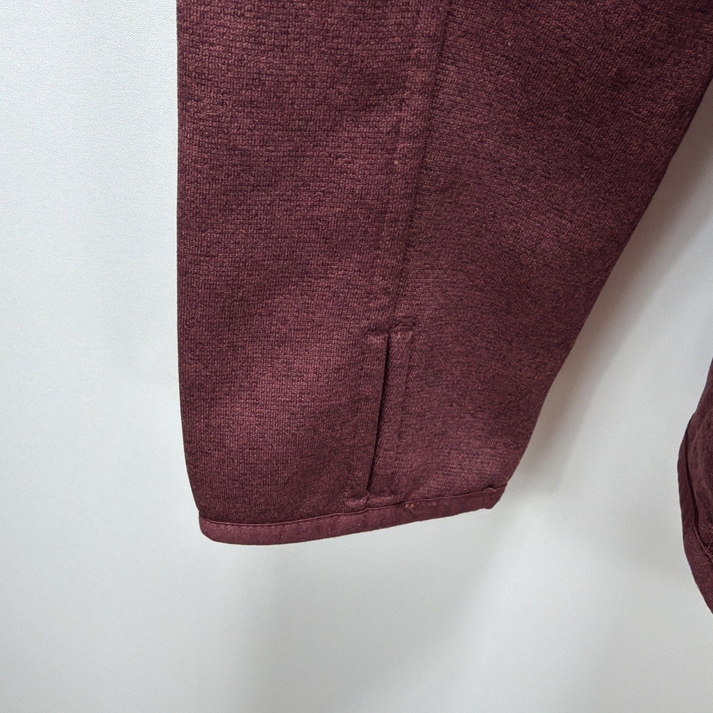 The North Face Womens Half Dome Logo Hoodie Jacket Size S Maroon Pullover Mint