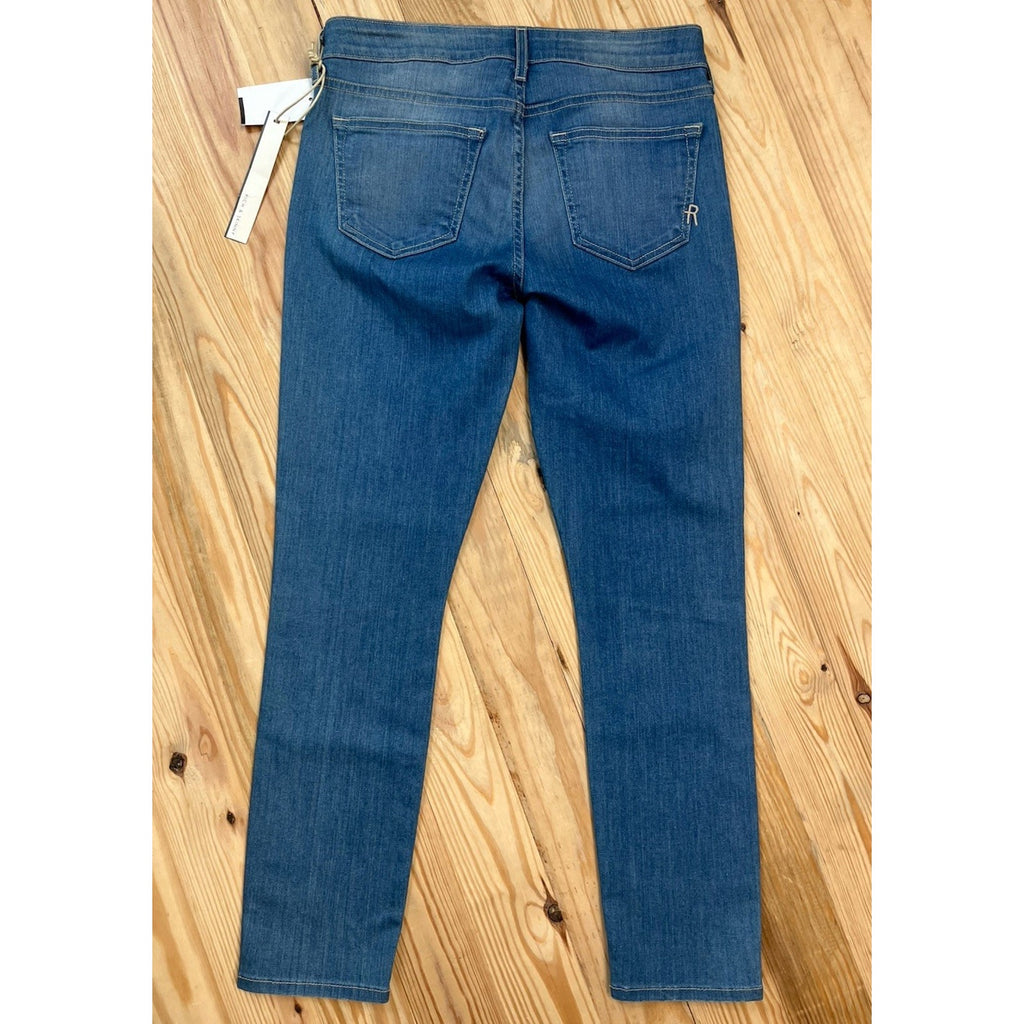 Rich and Skinny Napoli Skinny Crop Blue Jeans Size 26 Msrp 150$