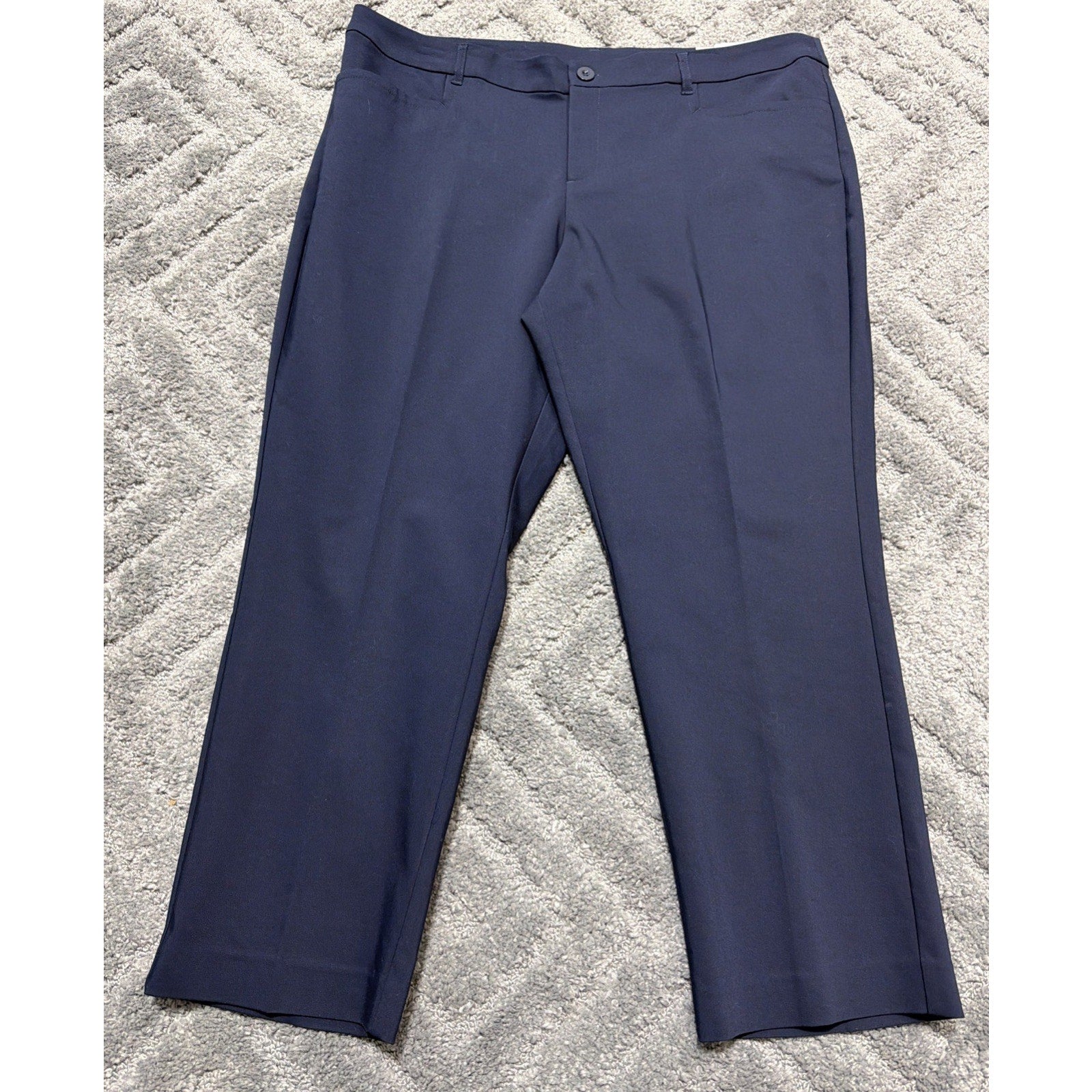 CHRISTOPHER & BANKS The Uptown Pant Navy Blue Slacks Straight Leg Plus 18WP New