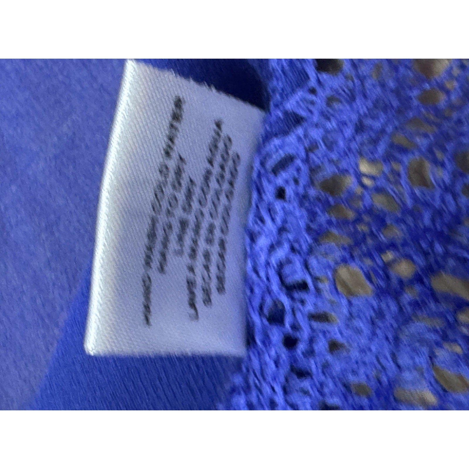 Y2K Yahada USA Women’s S Blue Camisole Tank Top Lace Back Bottom Boho Pocket