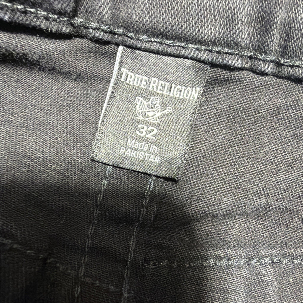 True Religion Geno No Flap Relaxed Slim Jeans ‘Black’ size mens 32x33 Excellent