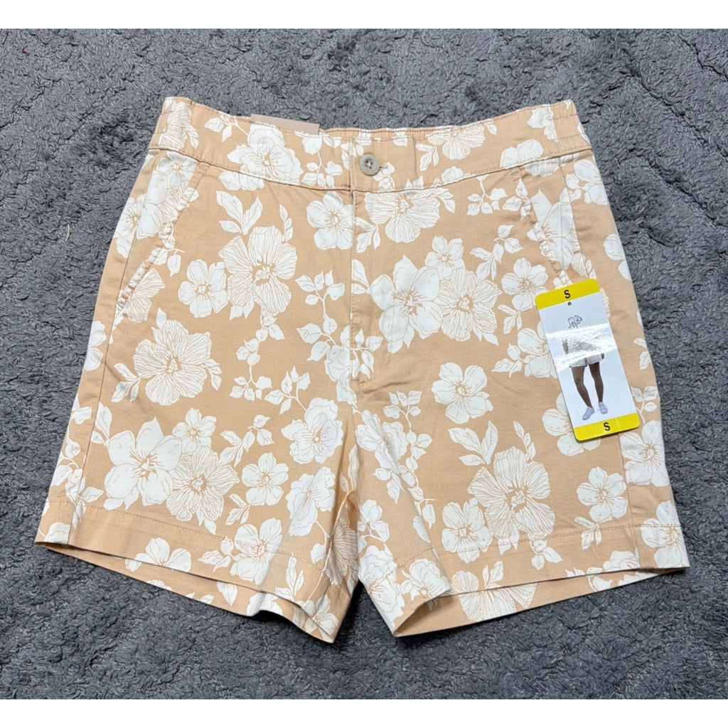 Jachs Girlfriend Women's Stretch Satin Chino Shorts Size Small NWT