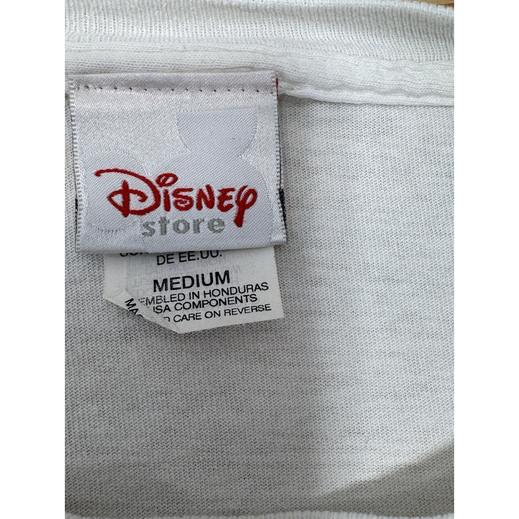 Walt Disney World White Mickey Mouse T-Shirt Unisex Size Medium Disney Store