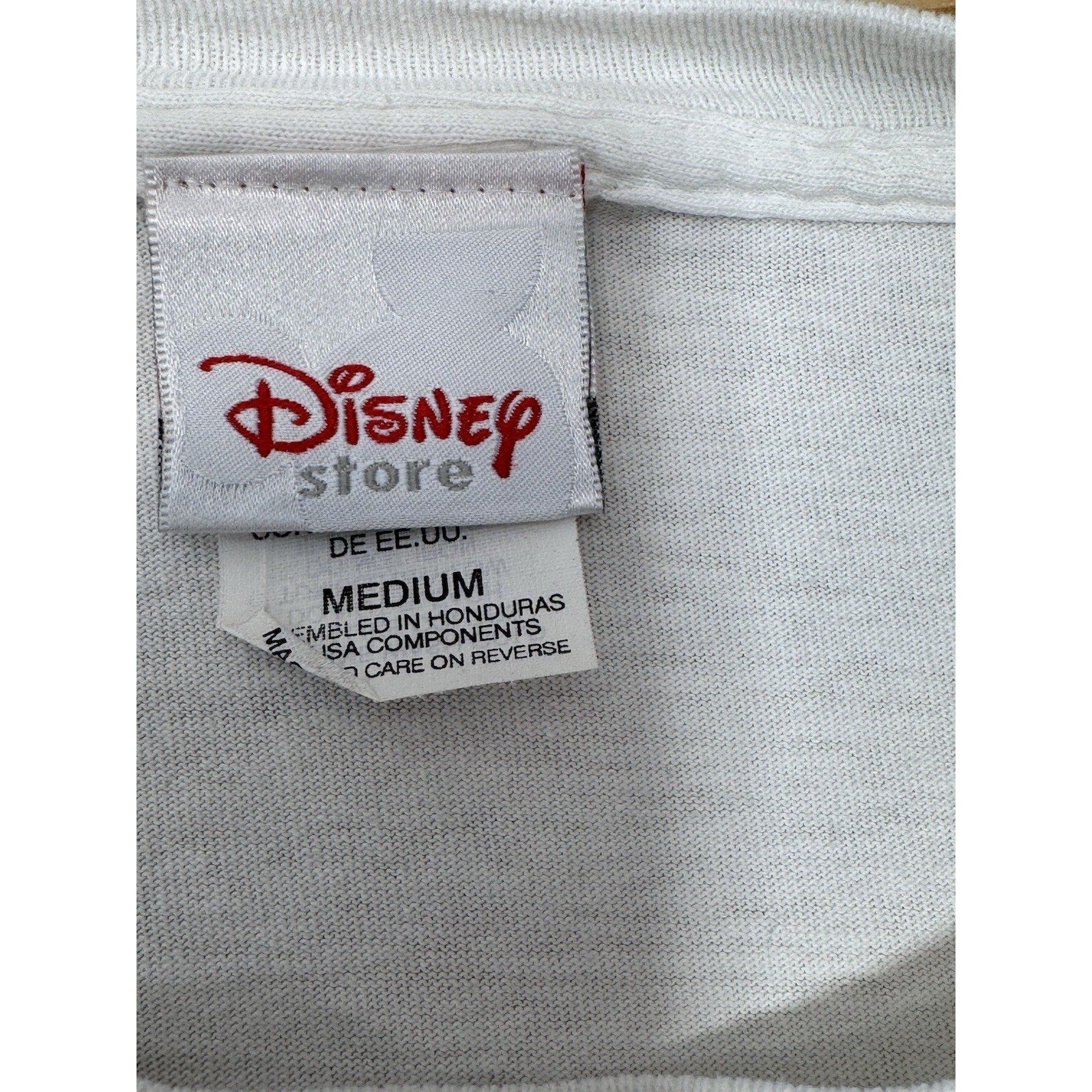 Walt Disney World White Mickey Mouse T-Shirt Unisex Size Medium Disney Store