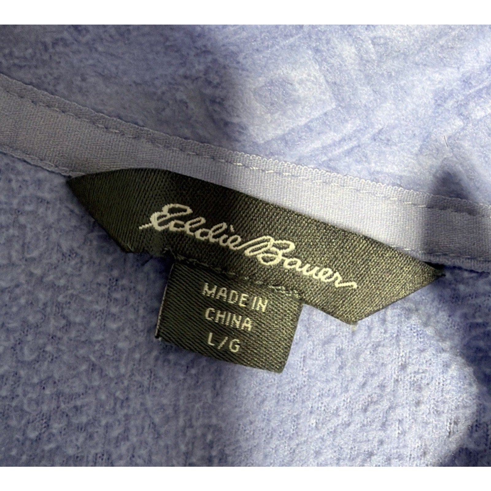 Eddie Bauer Polar Fleece 1/4 Zip Pullover Womens L Aztec Print Casual Outdoors