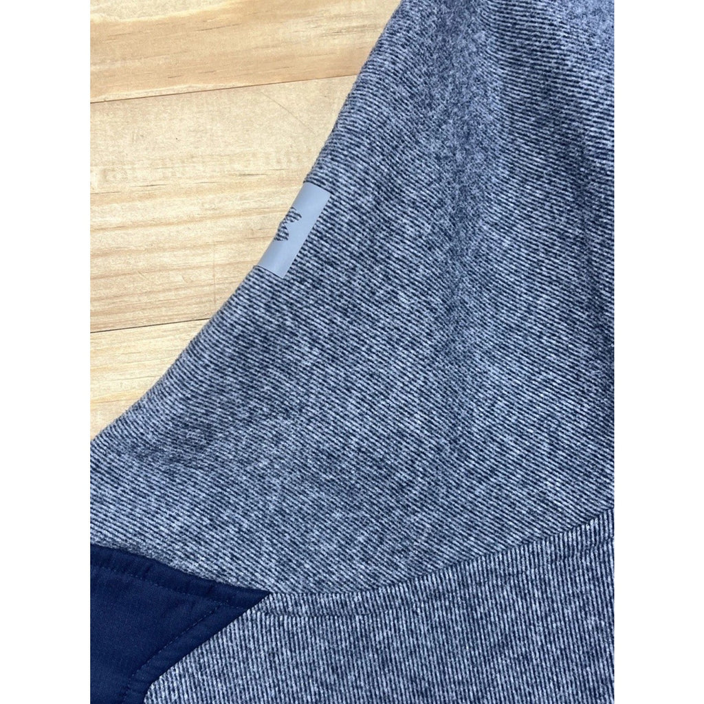 Under Armour Sweater Mens S Gray Fleece Long Sleeve 1/4 Zip Mock Neck Cold Gear