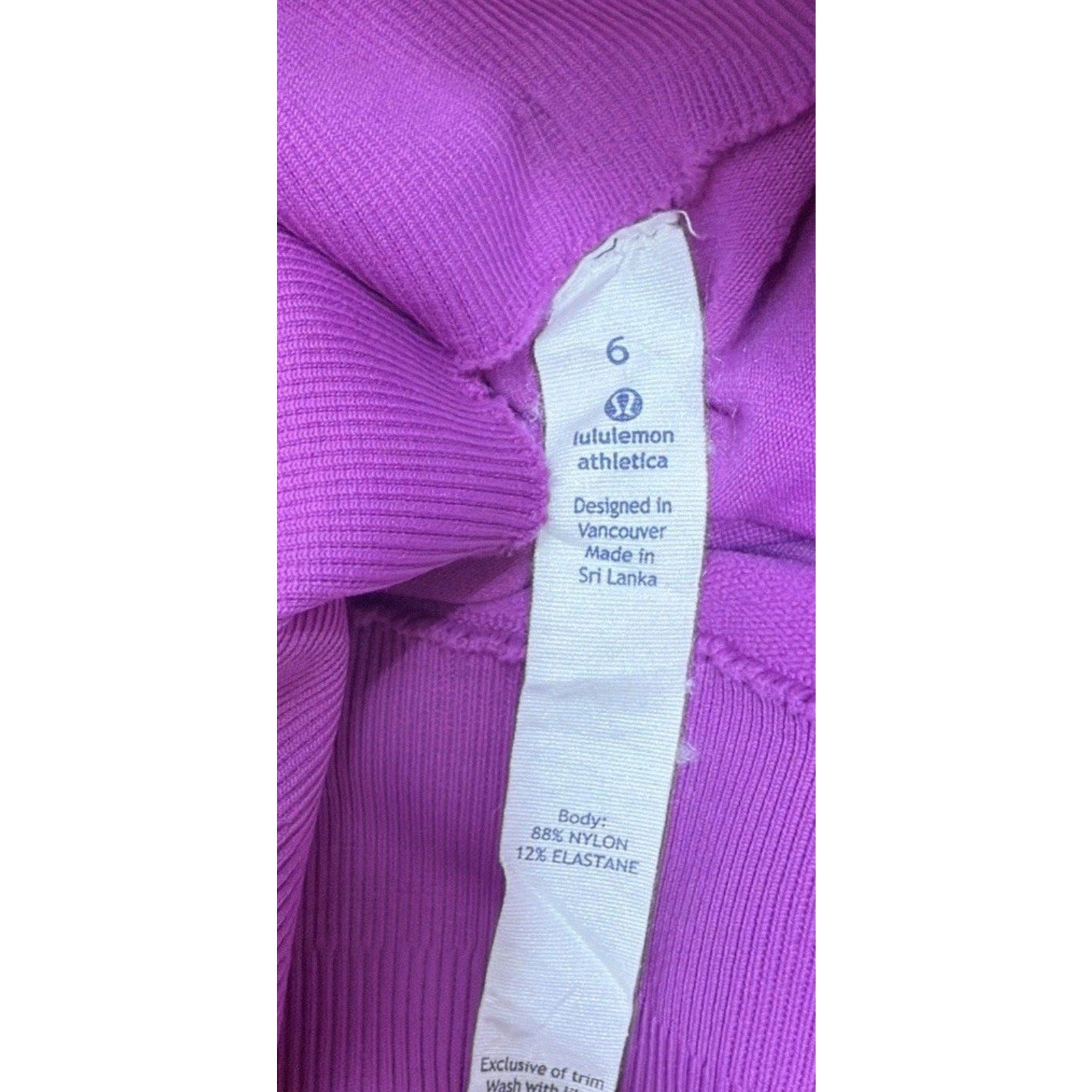 Lululemon Pants Womens 6 Pink Leggings High Rise Stretch Ladies