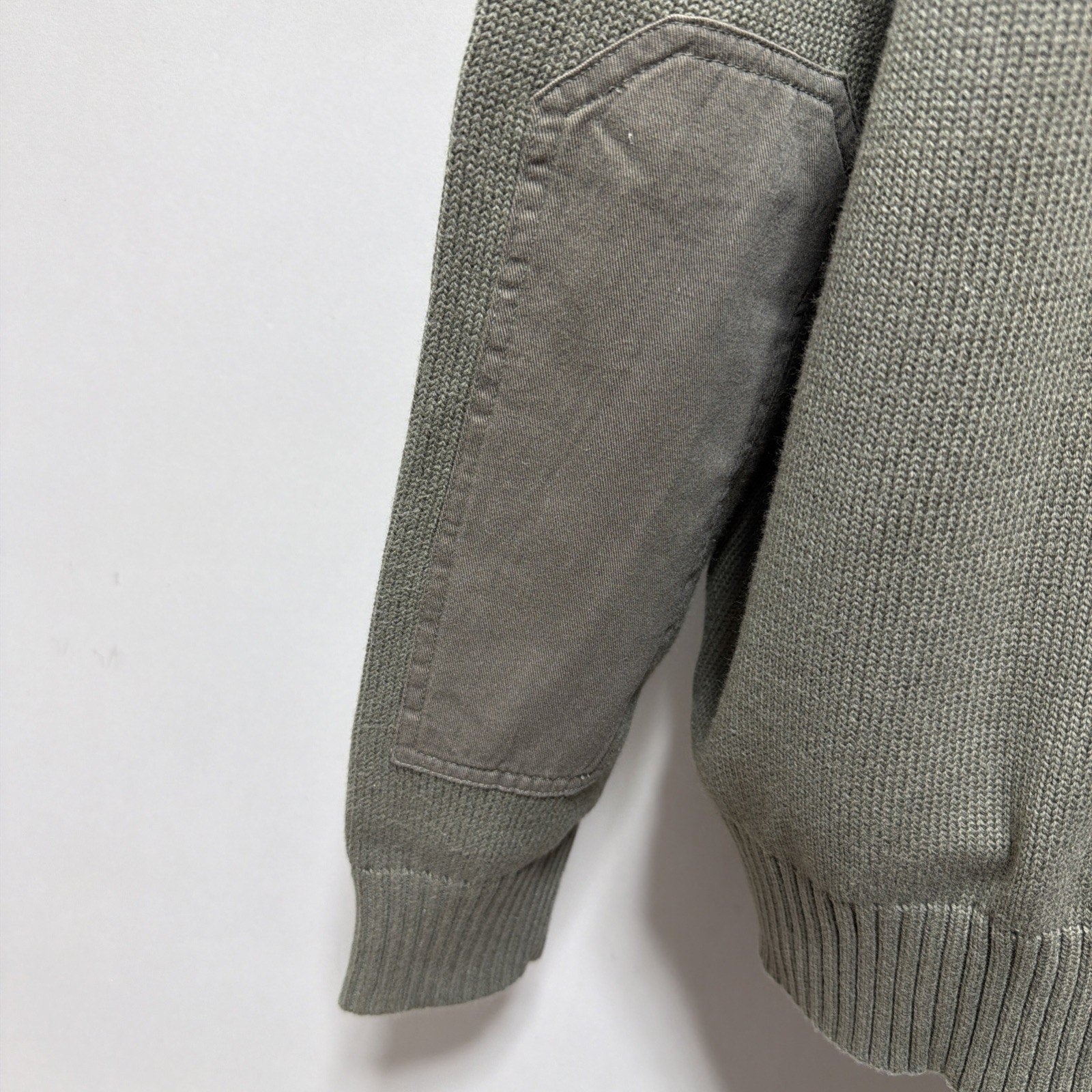 New Lands End Camp Pullover Sweater 100% Cotton Outdoors Men’s XXL 50-52 Green