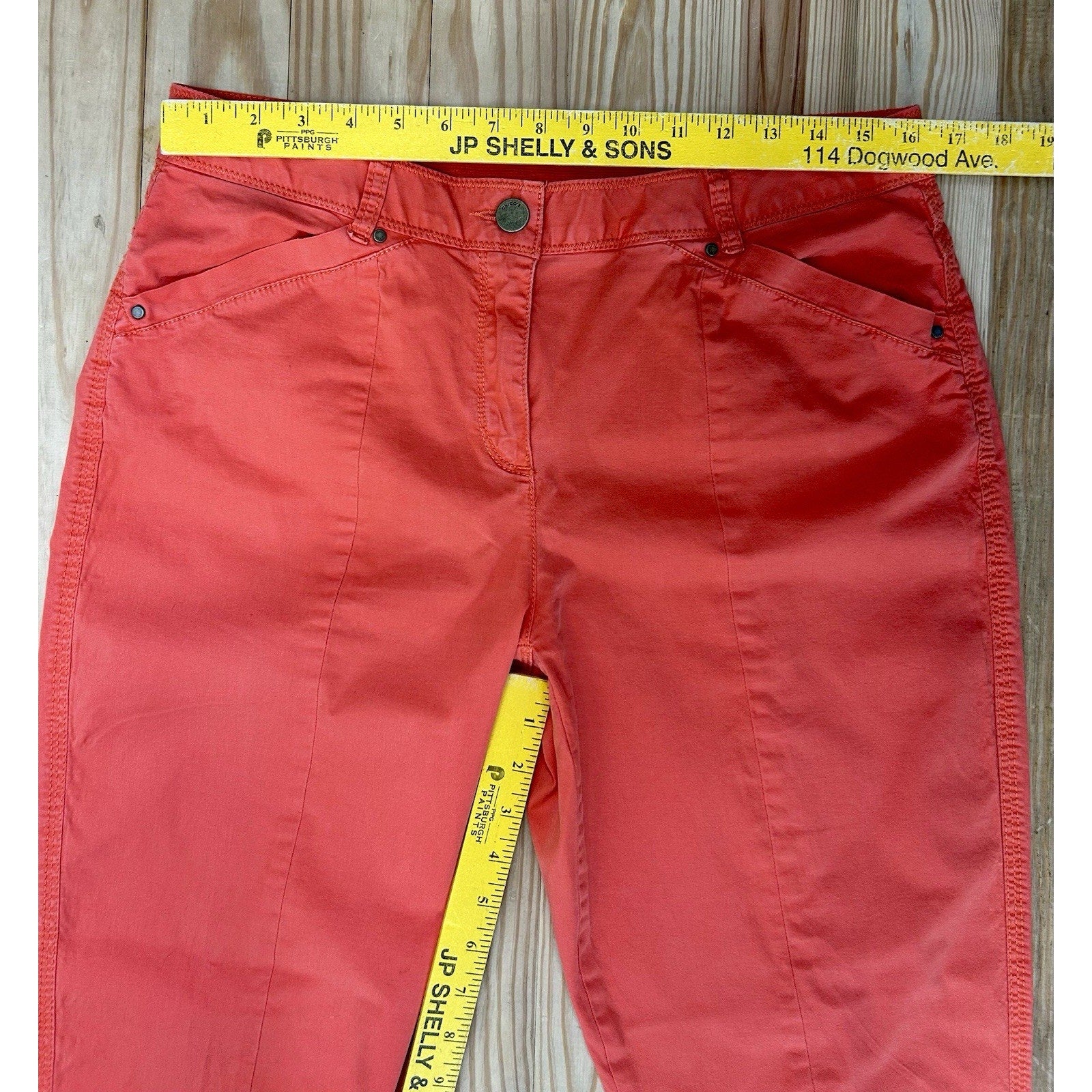 Chicos Pants 1 US Medium So Slimming Stretch Front Seam Career Minimalist Casual