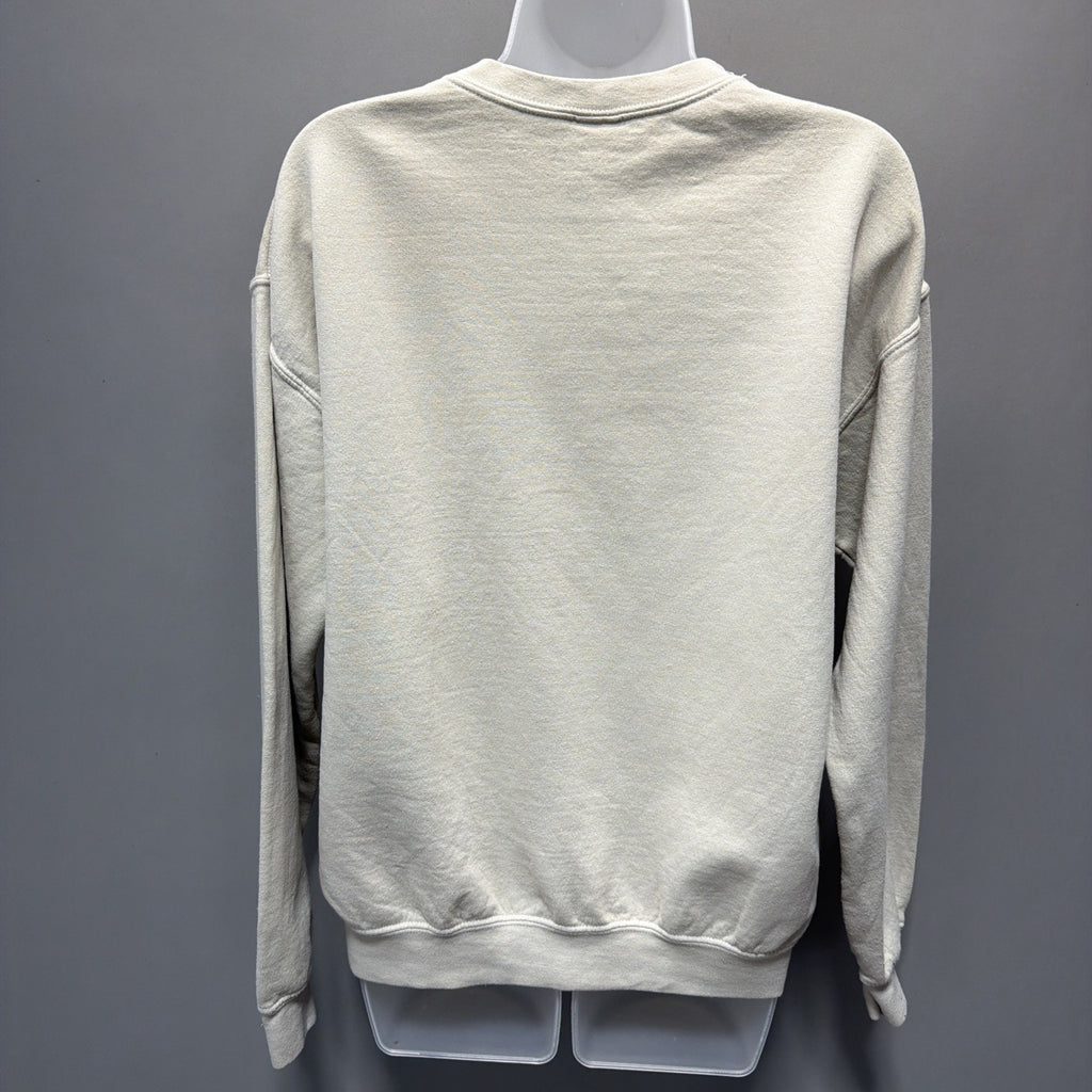 Buckle Merch Traffic Johnny Cash Oversized Fleece Pullover Womens S Biege Music