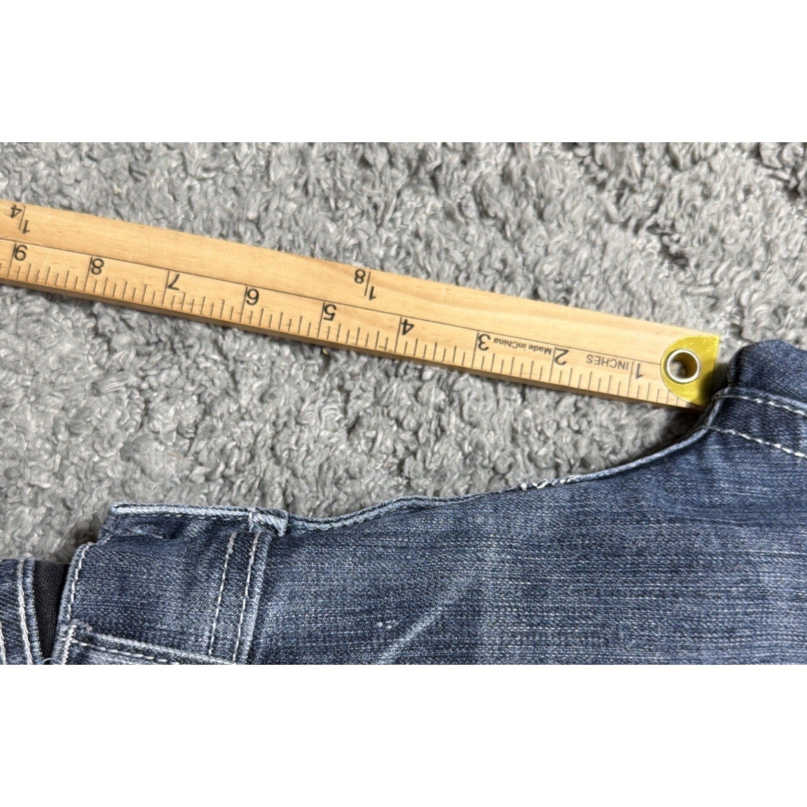 Red Rivet Jeans Women 7 Medium Wash Embellished Bootcut Stretch Low Rise Western