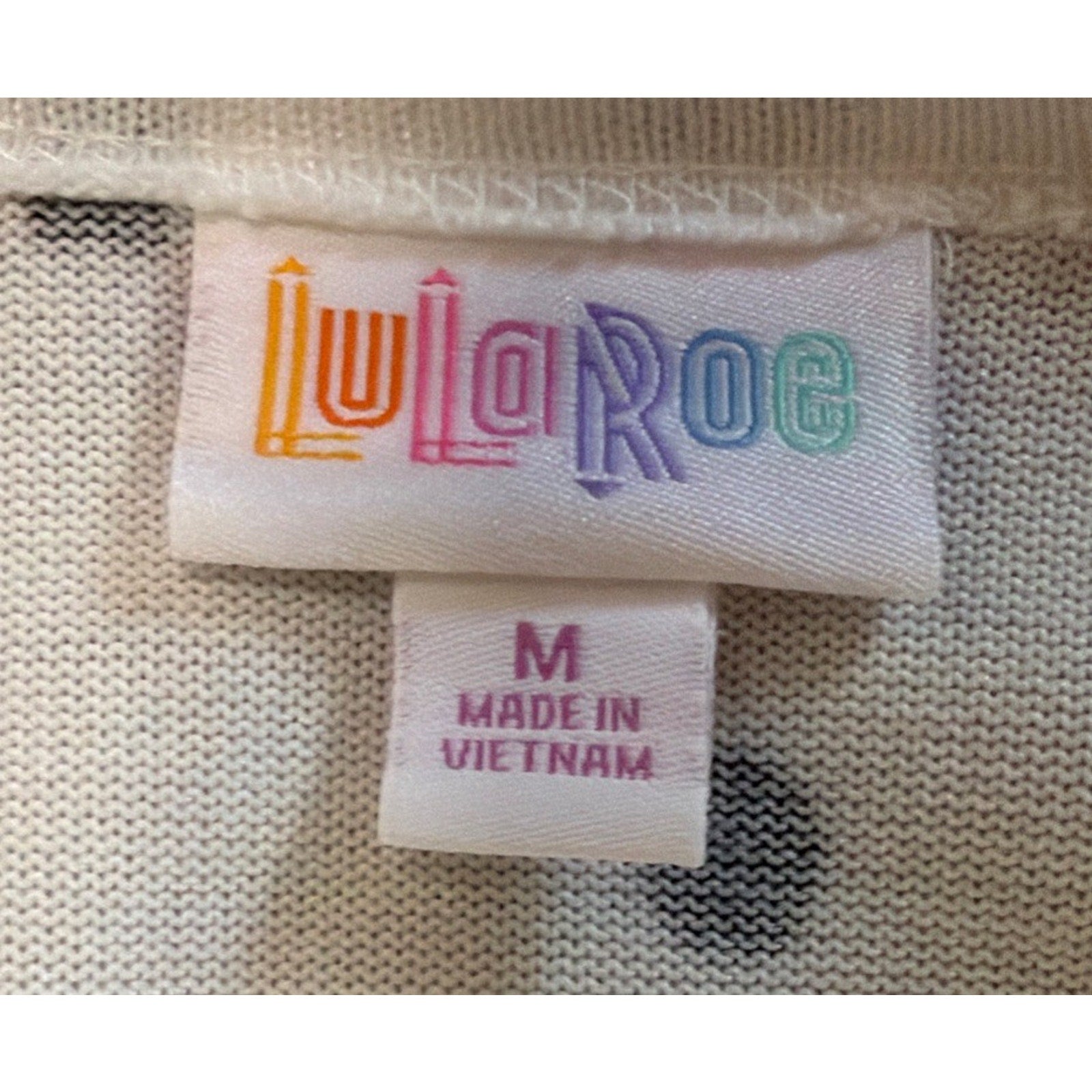 New Lularoe Caroline Jacket Cardigan Pockets White Black Polka Dots Sz M Stretch