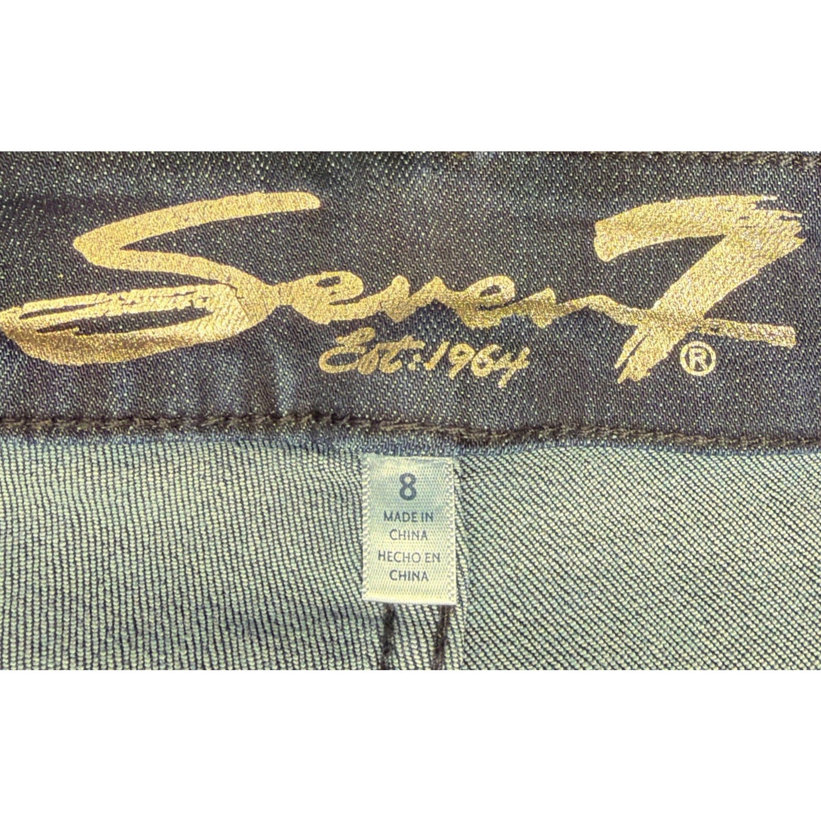 Seven Jeans Bella High Rise Wide Leg Denim Jeans Woman’s Size 8 31x32