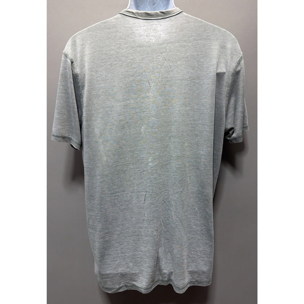 Lucky Brand Mens Venice Burnout Short Sleeve T-Shirt L Green