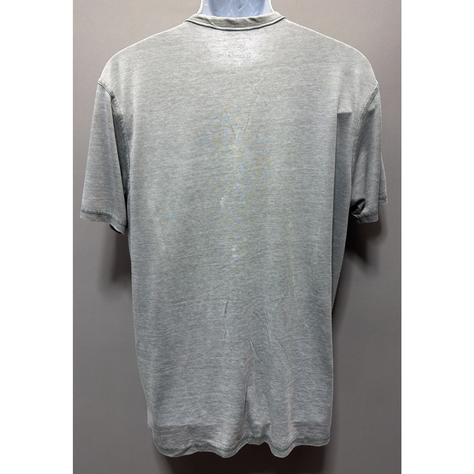 Lucky Brand Mens Venice Burnout Short Sleeve T-Shirt L Green