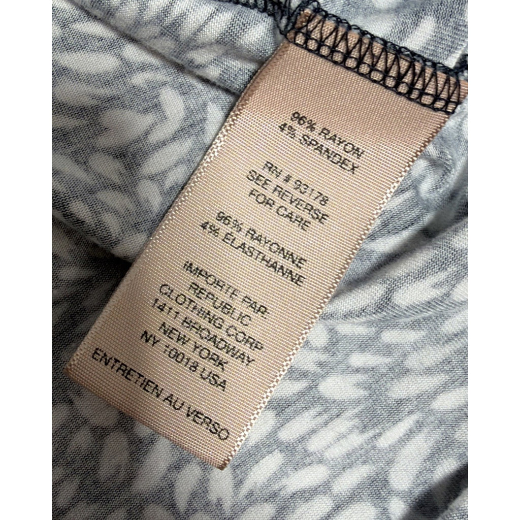 Philosophy Womens Black White Comfort Knit Floral Pullover Tunic Stretch Size 3X