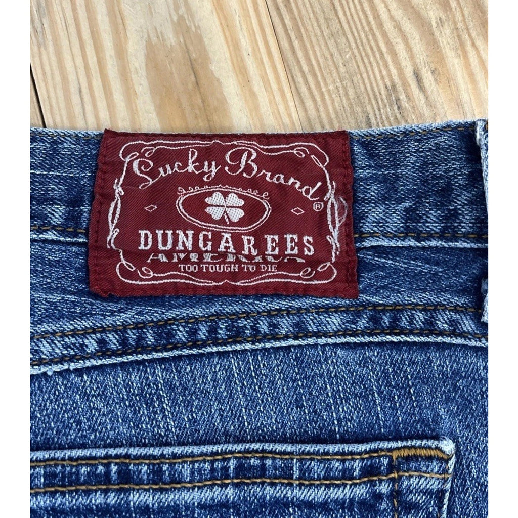 Lucky Brand Dungarees Jeans Size 31x32 Classic Fit Medium Wash Josie