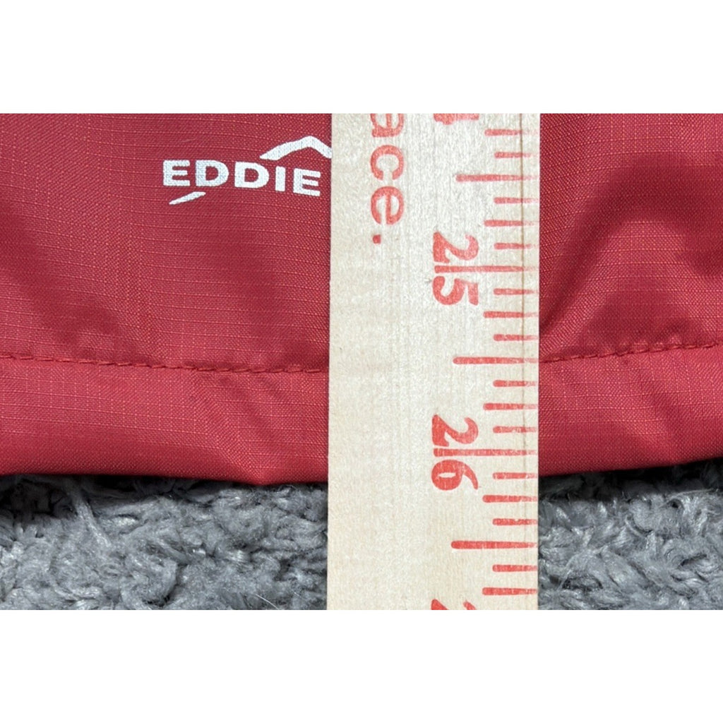 Eddie Bauer Weatheredge Womens XL Red Shell Full Zip Hooded Rain Jacket NWOT