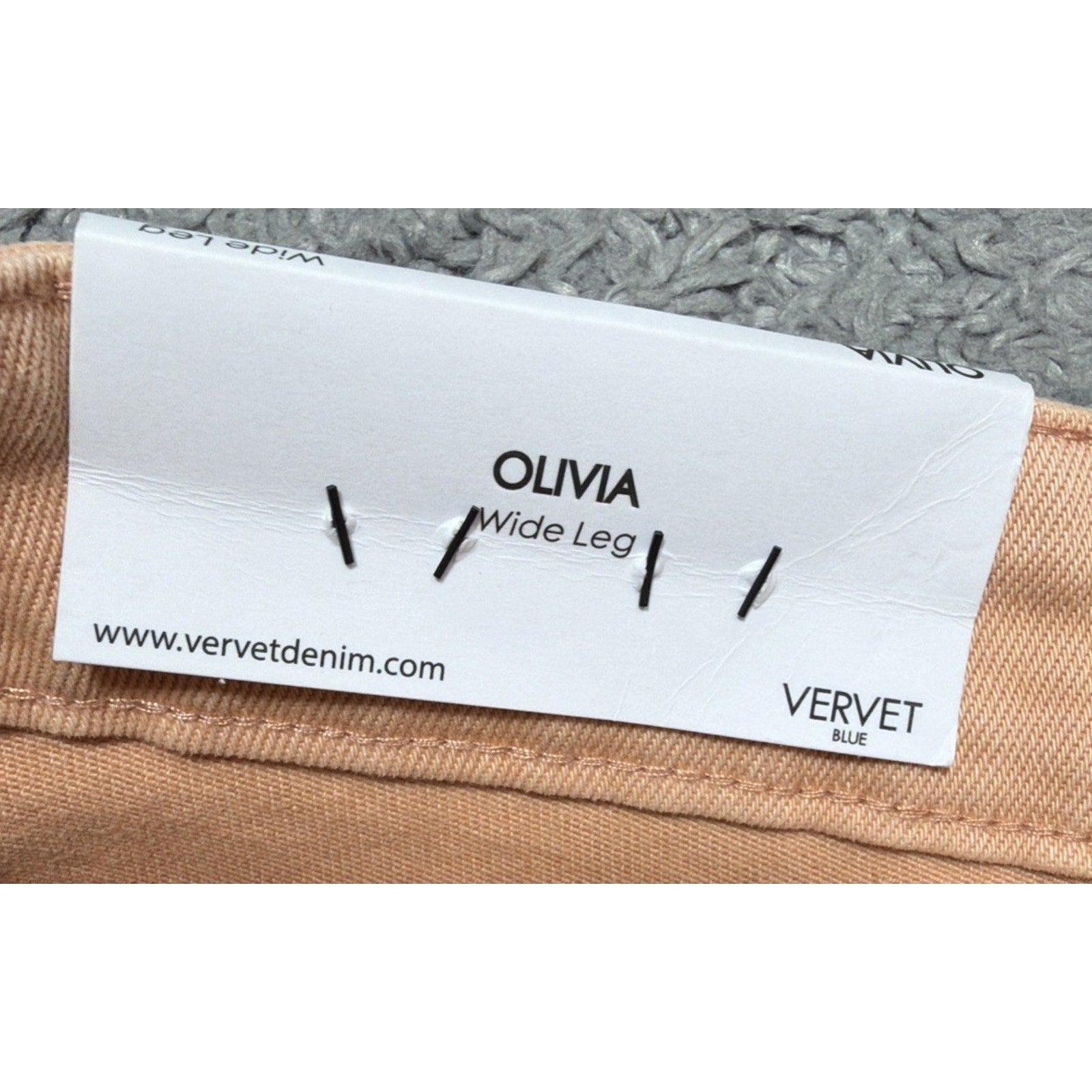 Vervet Blue Olivia Wide Leg Stretch Sand Storm Women's Jeans Denim Size 31