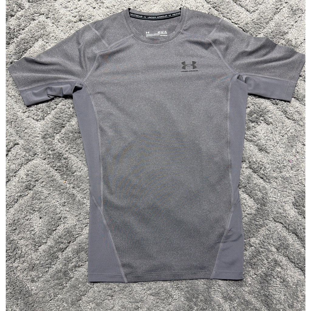 Under Armour Mens Sz L Tall Compression Shirt Gym Training Running Short Sleeve