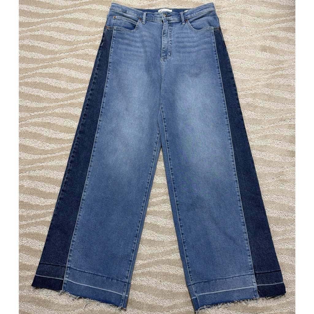 Jessica Simpson Freesia High Rise Wide Leg Jeans Womens Size 10 Denim Baggy