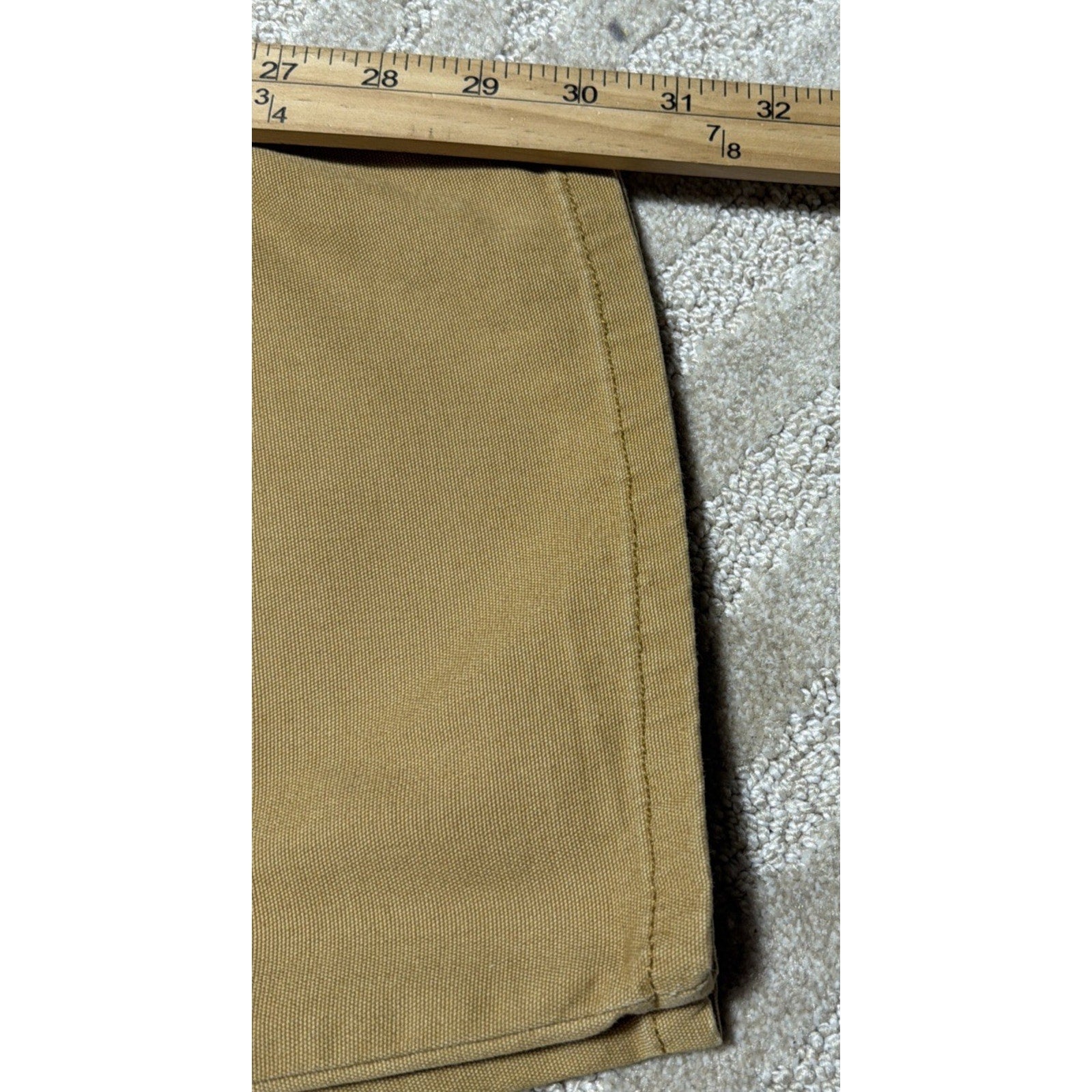 Carhartt Men's Rugged Flex Relaxed Fit Brown Canvas Work Pants Size 42 x 30