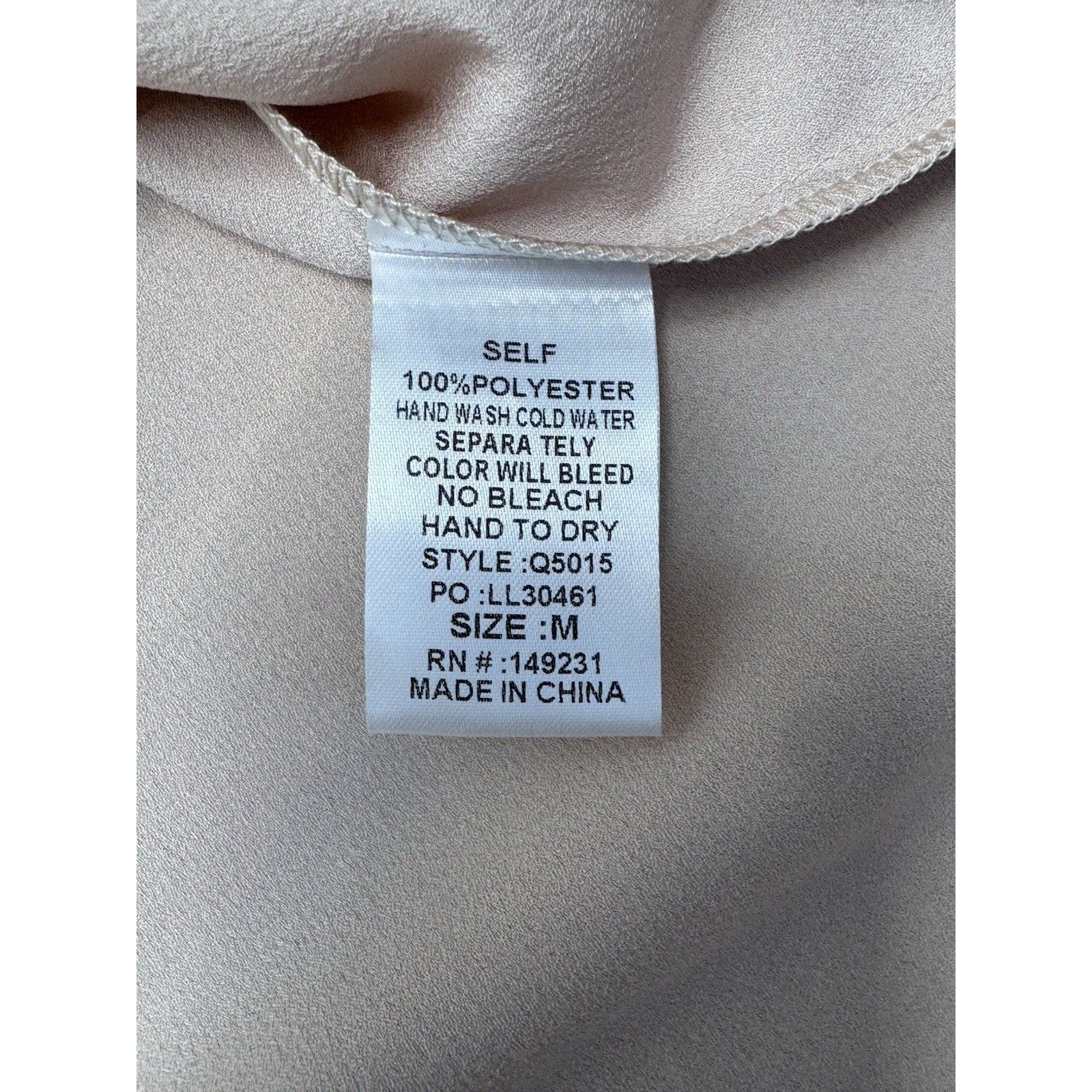 KORI Satin Polyester Blouse Rose Pink Dolman Sleeve Women’s Size Medium NWT