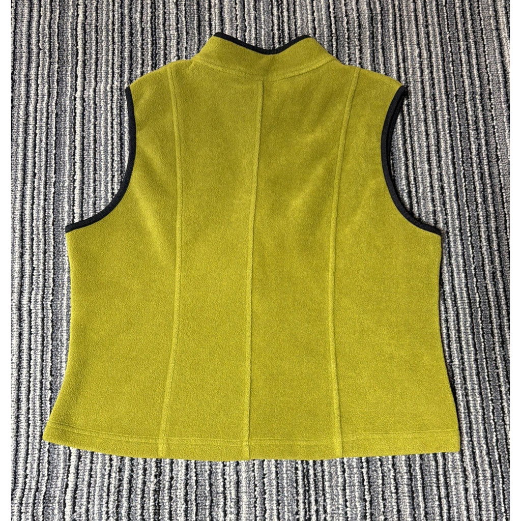 Vintage Cambridge Dry Goods Women's Green Fleece Vest Size XL
