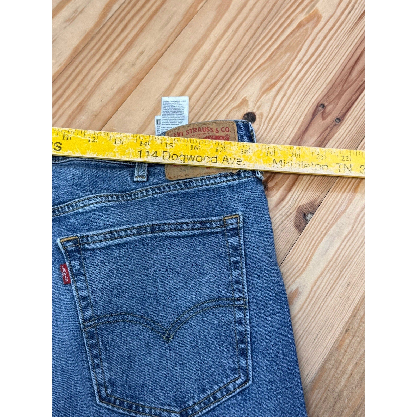 Levis 541 Dark Wash Blue Jeans Denim Straight Fit Men’s Size 38X29