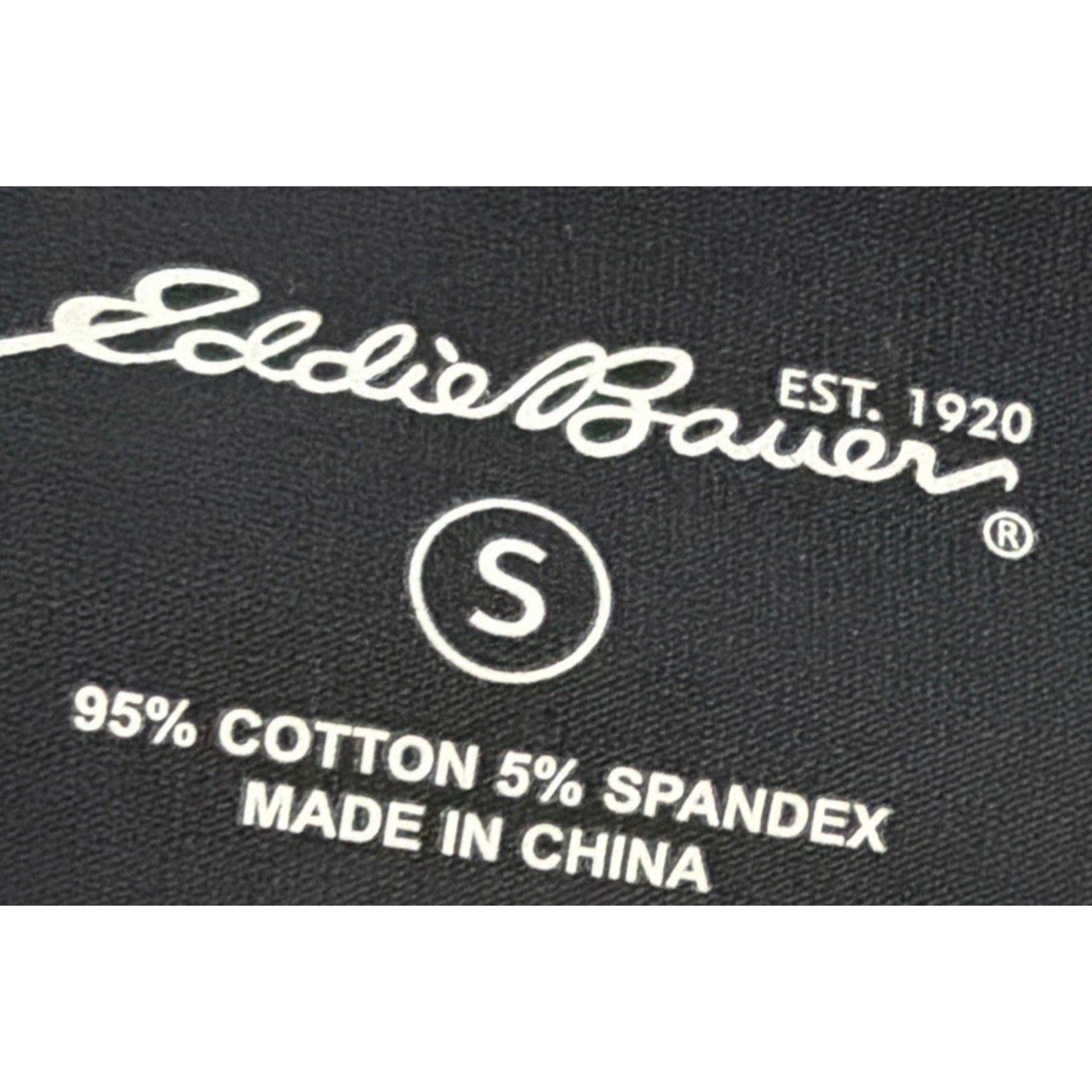Eddie Bauer Women's S Crop Sleeve Crossover Blouse Black Pima Cotton Stretch