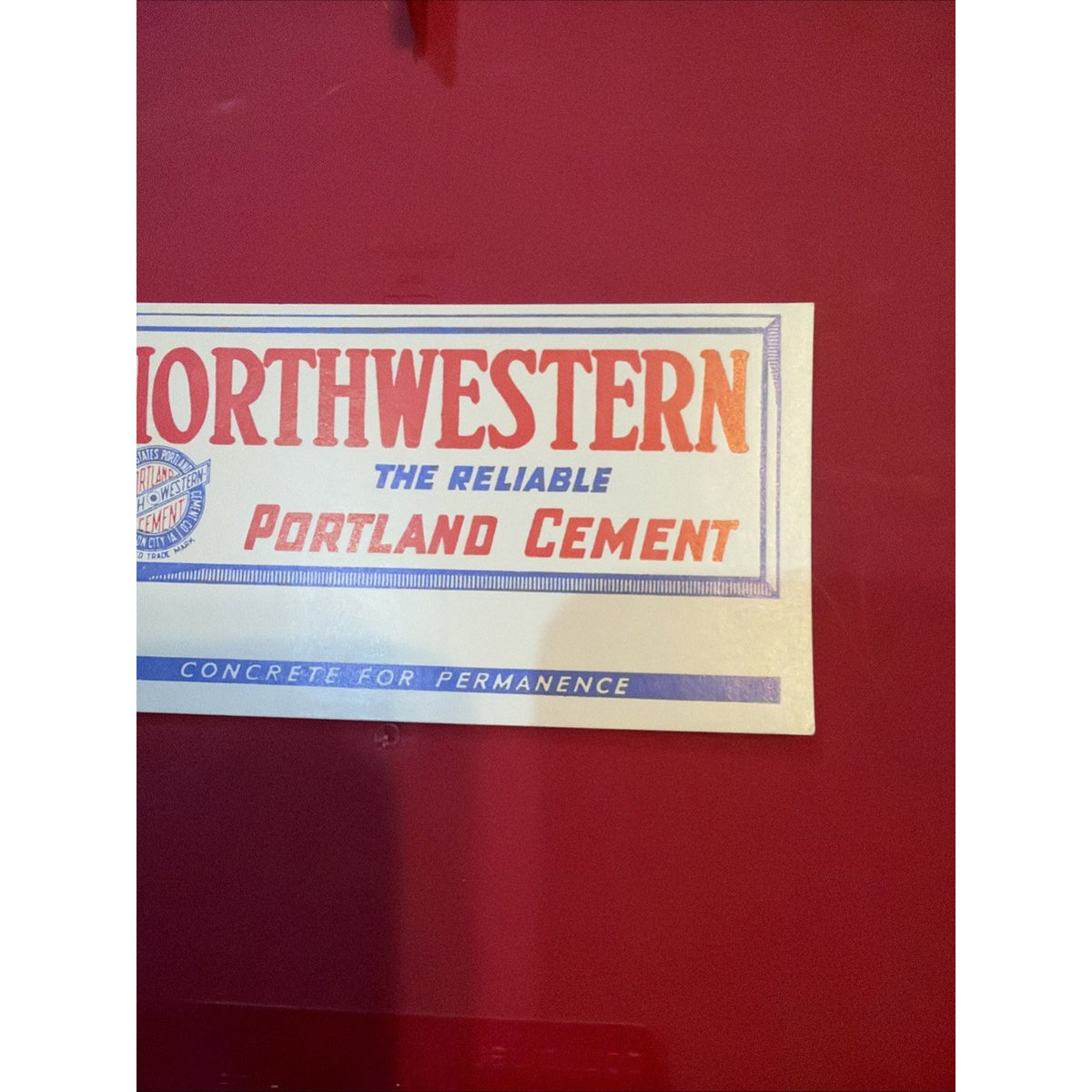 Vtg northwestern states Portland cement mason city Iowa matchbook
