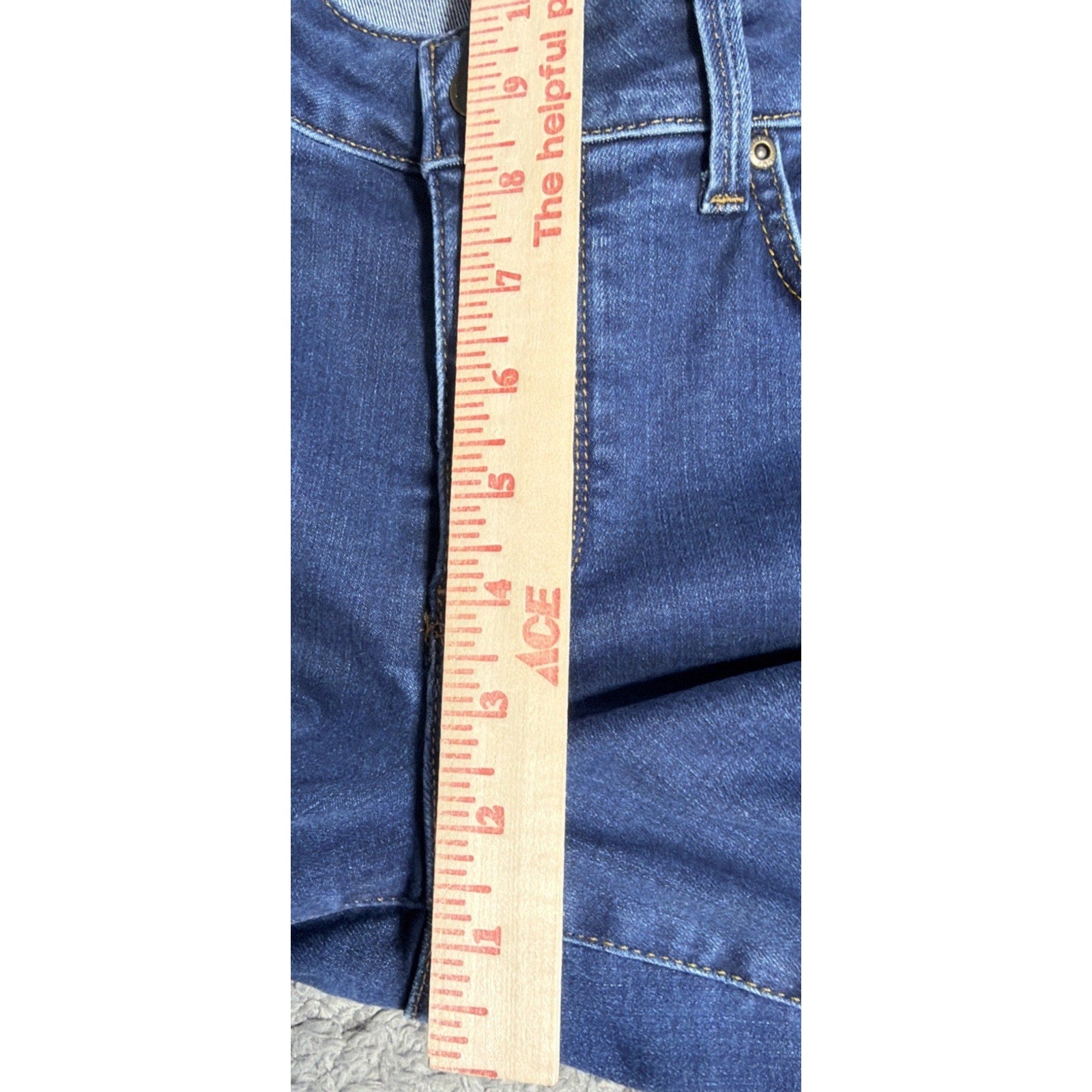 NYDJ Jeans Women's Marilyn Straight Tummy Control Pants Quinn Blue 8 Petite