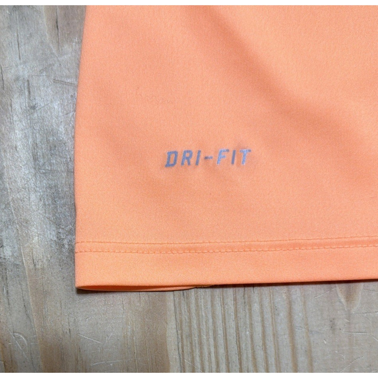 NIKE Womens Size Small DRI-FIT Miler Running/Yoga/Gym Shirt-Orange