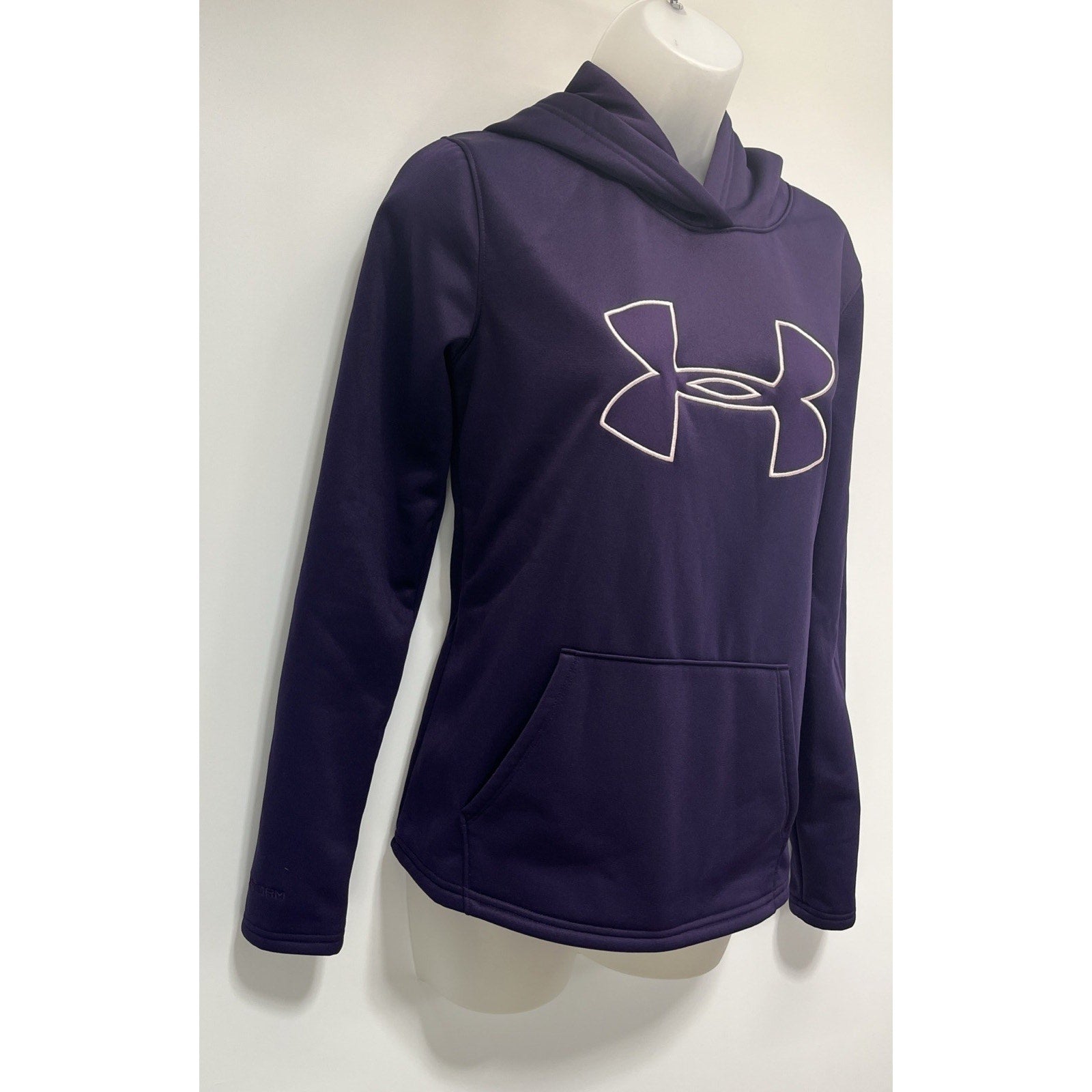 Under Armour Women's Purple Storm Hoodie Pullover Sweatshirt Fleece Lined XS