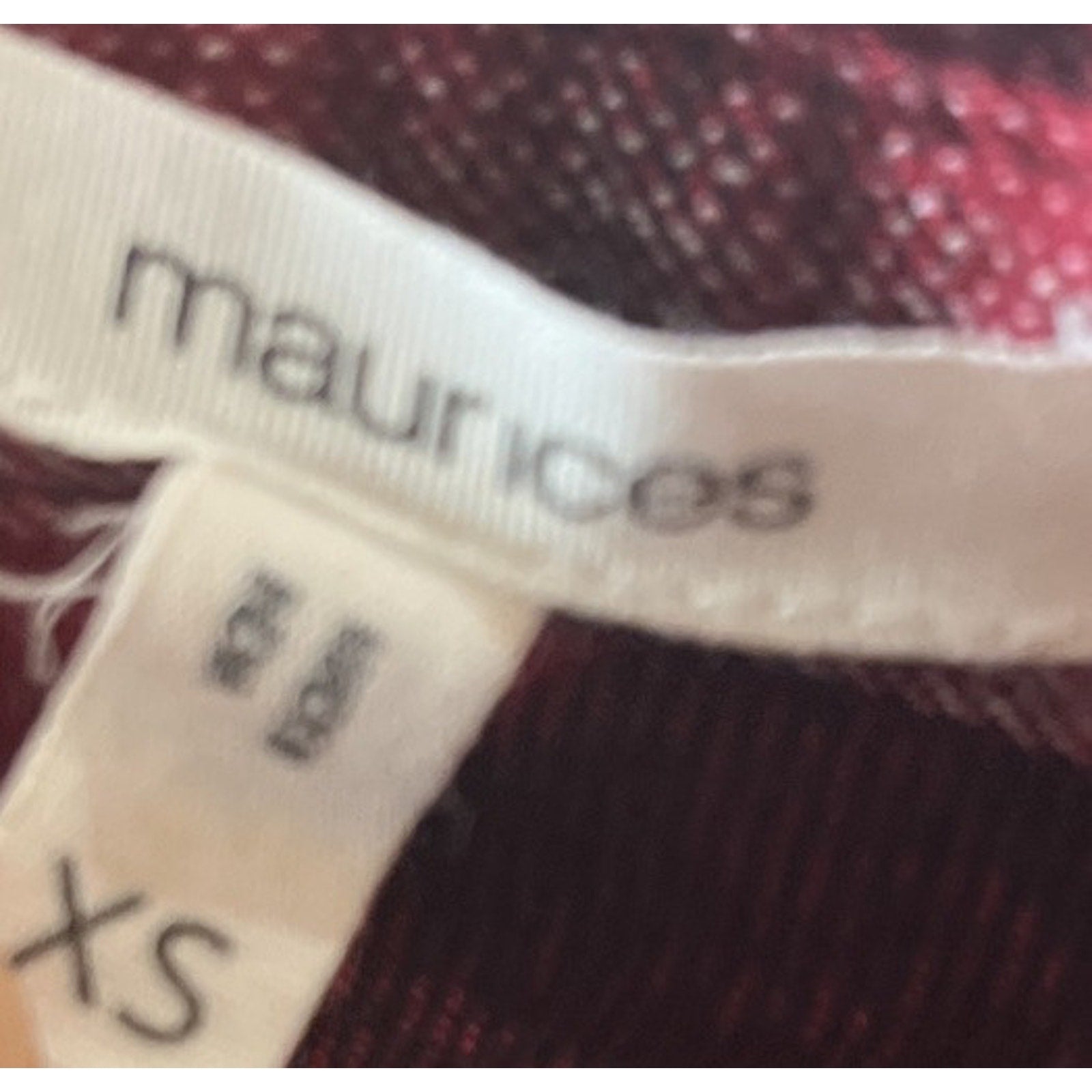 Maurices Black & Red Cabin Plaid Boyfriend Tunic Shirt~Size X-Small