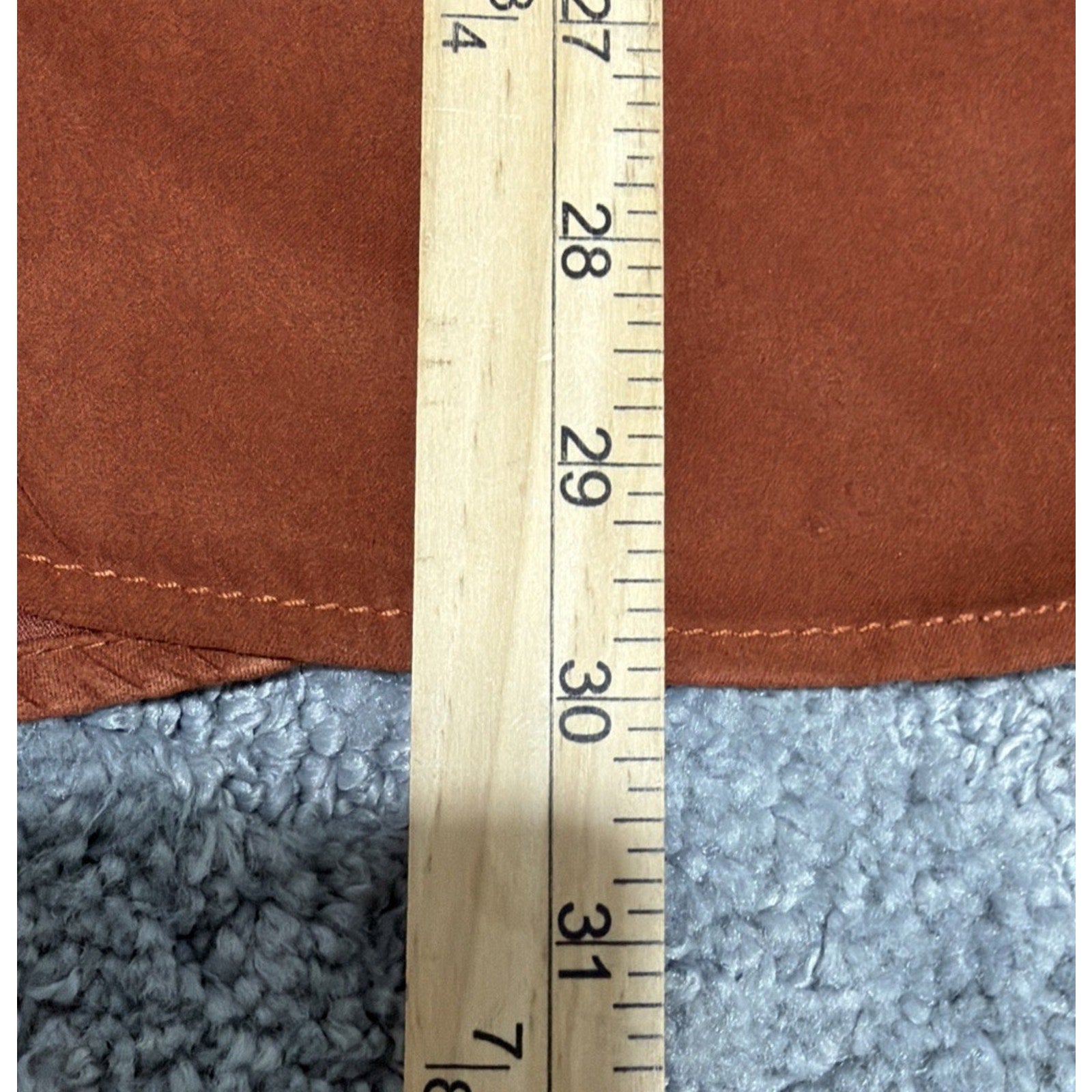 MORGAN CREEK OUTFITTERS Faux Suede Men's Shirt Size Medium Rust