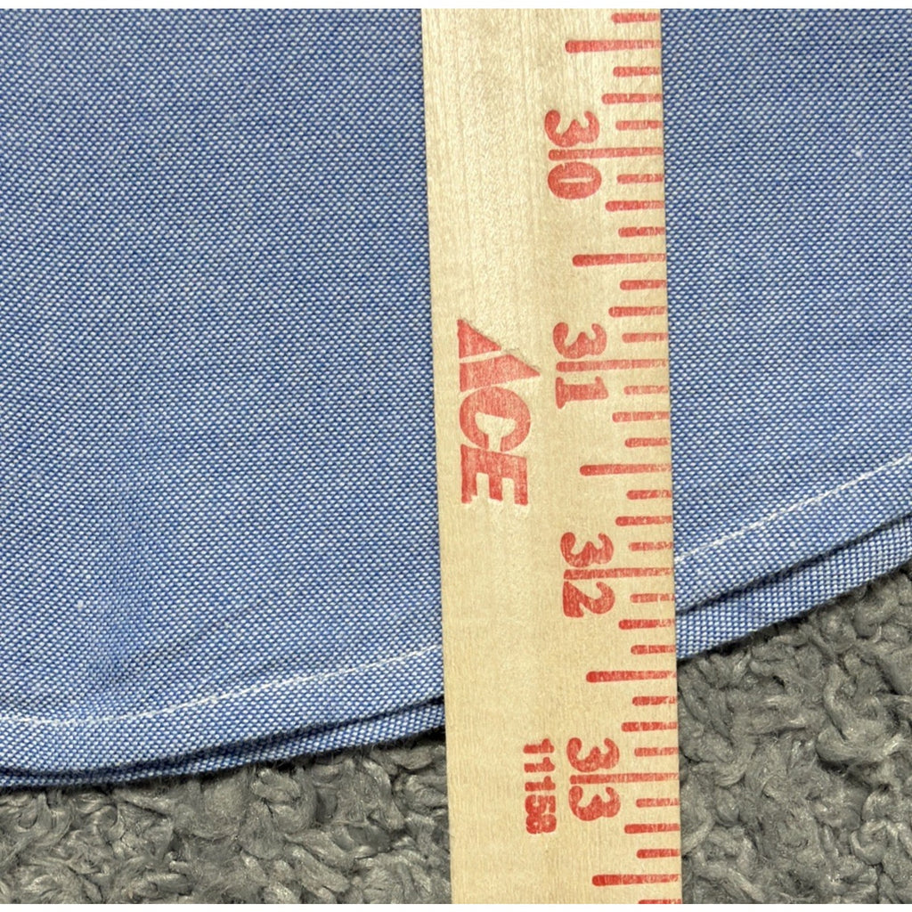 Chaps Blue Button Up Chambray Oxford Men’s XL Long Sleeve NWT