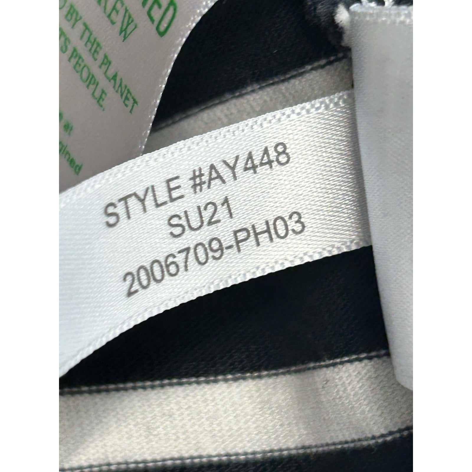 J. Crew Mariner Top Womens S Black White Striped Ruffle Short Sleeve Nautical.