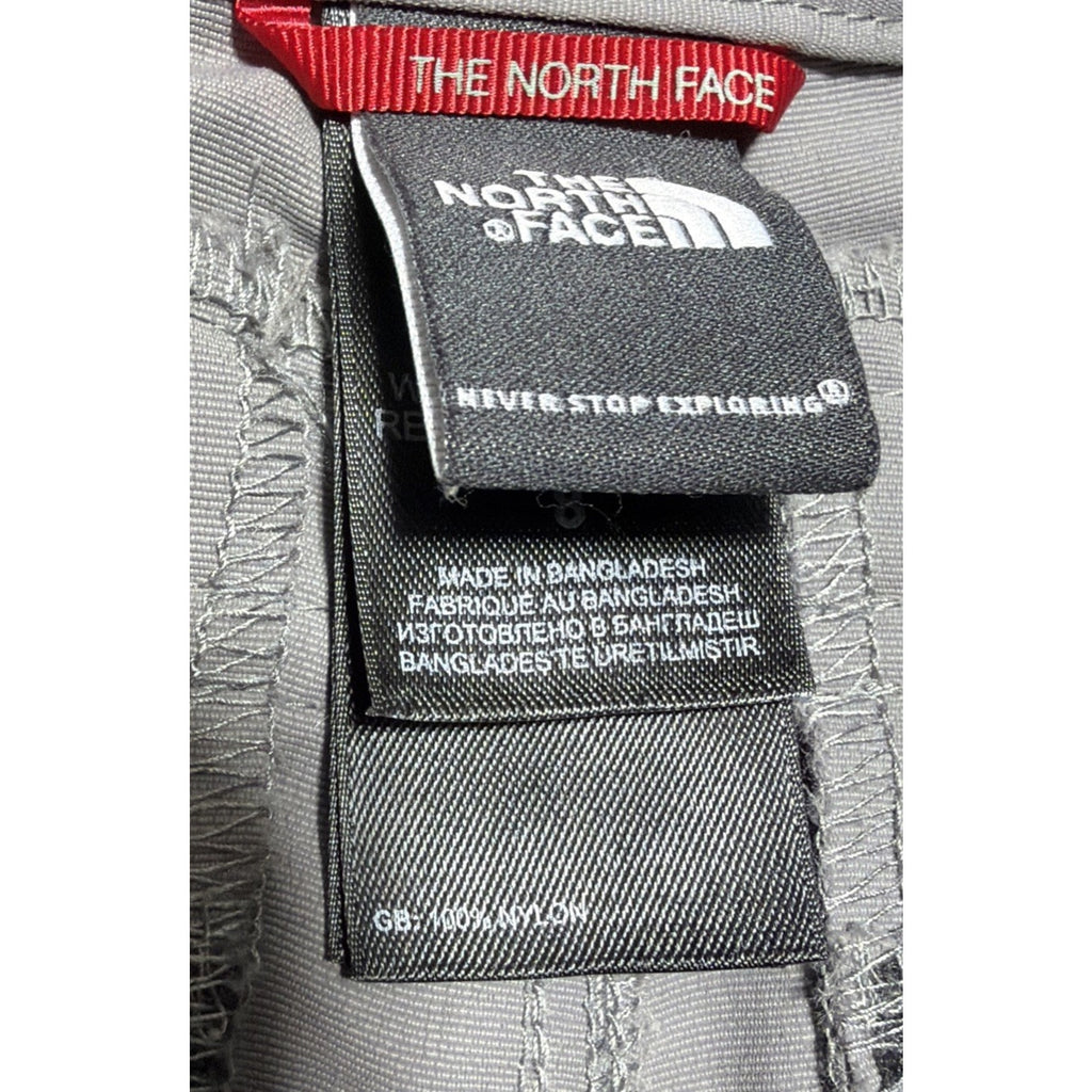 The North Face Hiking Pants Convertible Zip Off Shorts Gray Women's 8 Excellent