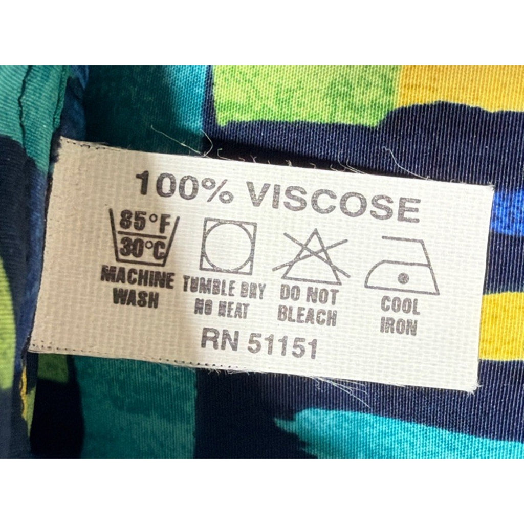 Massoti Italy Shirt Men L Short Sleeve 1/4 Button Abstract Golf Beach Luxury NWT