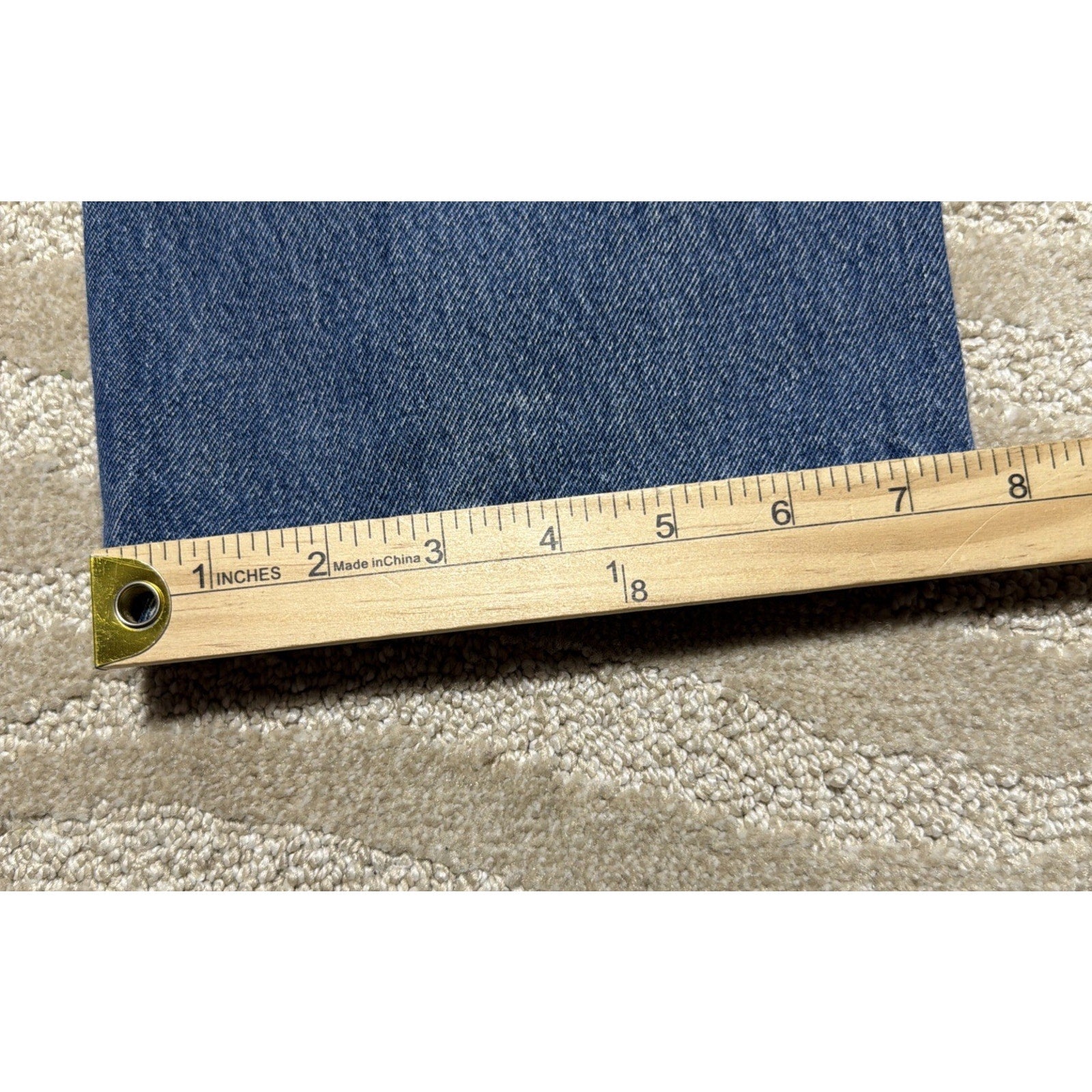 Levis 505 Mens Straight Fit Jeans Sz 33x32 Blue Med washed Heavy Cotton Denim