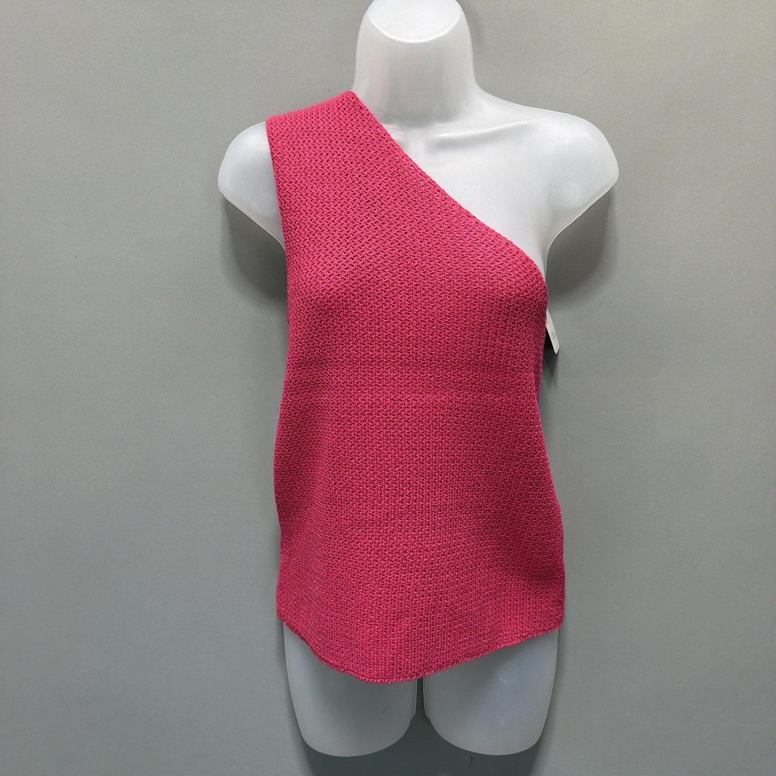 Free People Beach Condado Sweater Top Linen Blend Knit Tank Wild Rose Sz S NWT