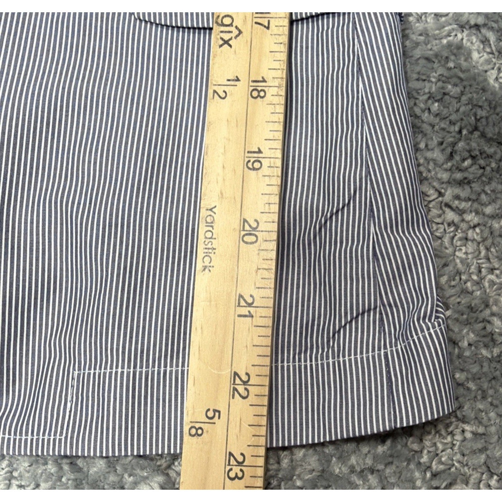 Banana Republic Striped Linen Blazer Women’s Blue 2 Button Size XS Career Formal